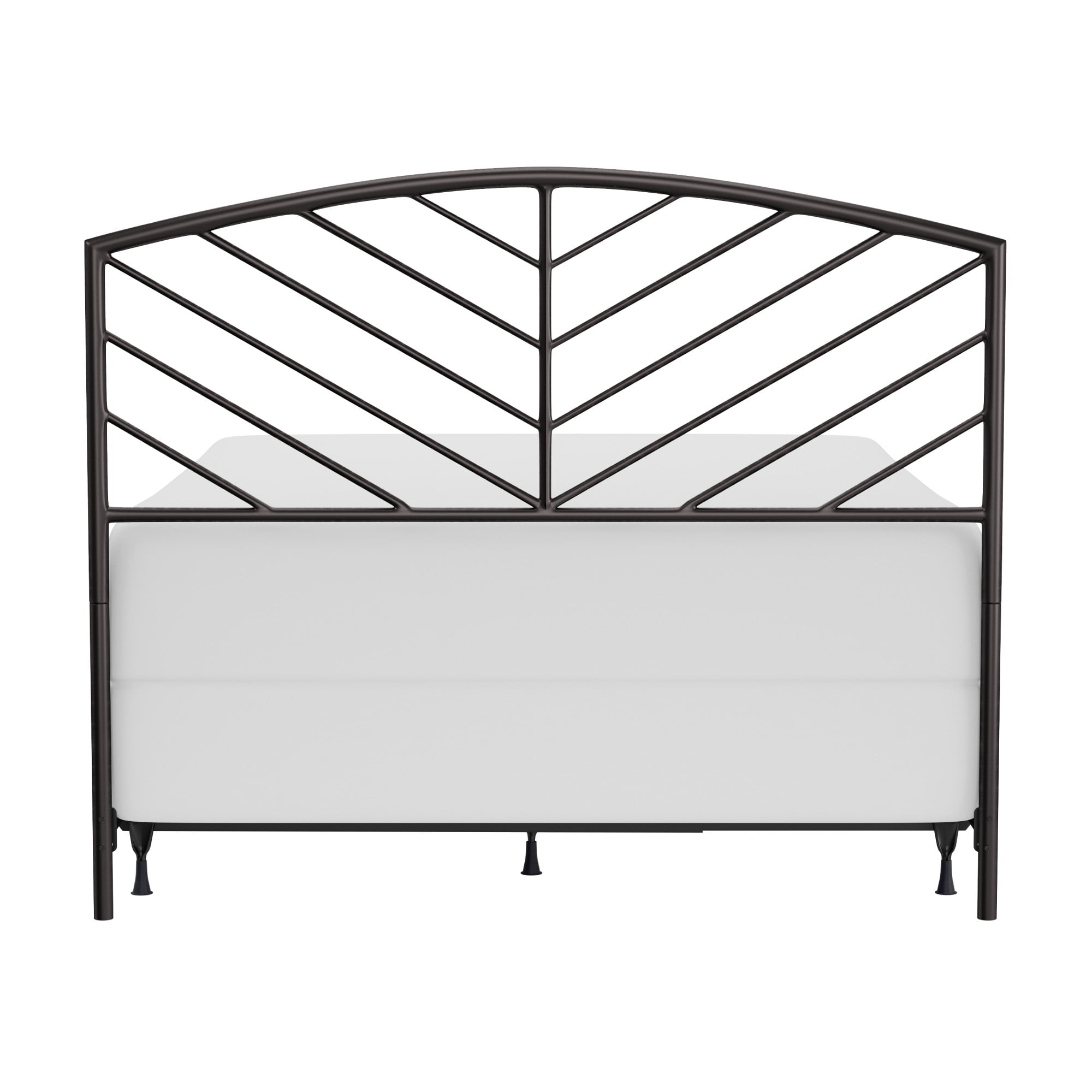 Hillsdale Furniture Essex Gray Bronze Metal Queen Headboard with Bed Frame - Image 7