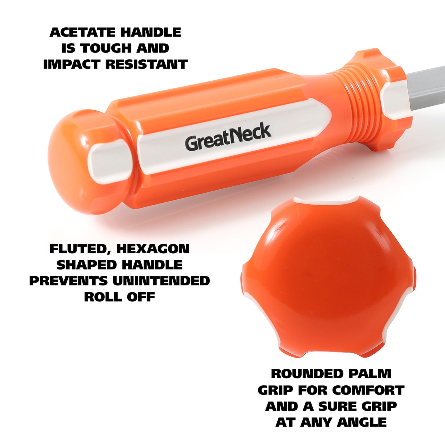 GreatNeck Screwdriver Set, Magnetized Tips, Chrome Vanadium Steel, 19 Piece Set - Image 4