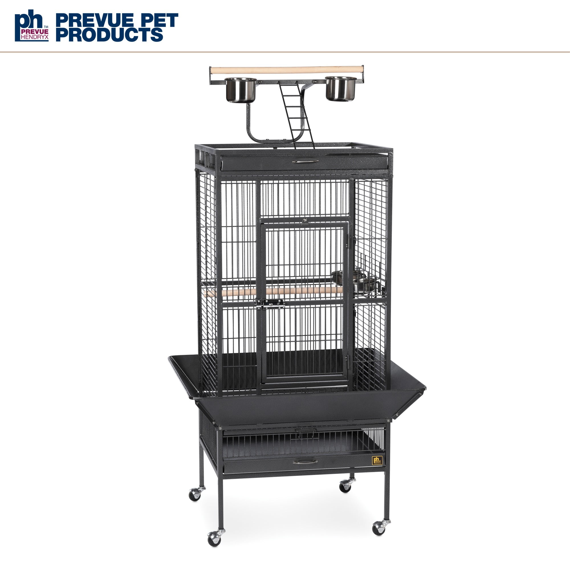 Prevue Pet Products Playtop Bird Home - Black Bird Cage 3152BLK - Image 15