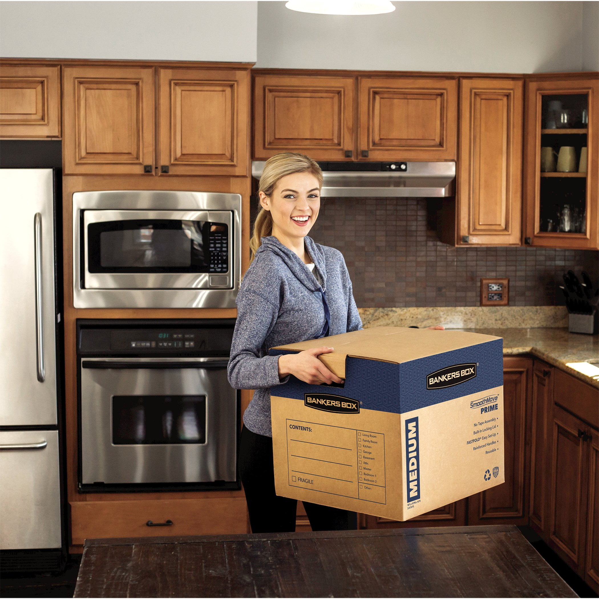 Bankers Box 8 Pack Medium Prime Moving Boxes - Image 8