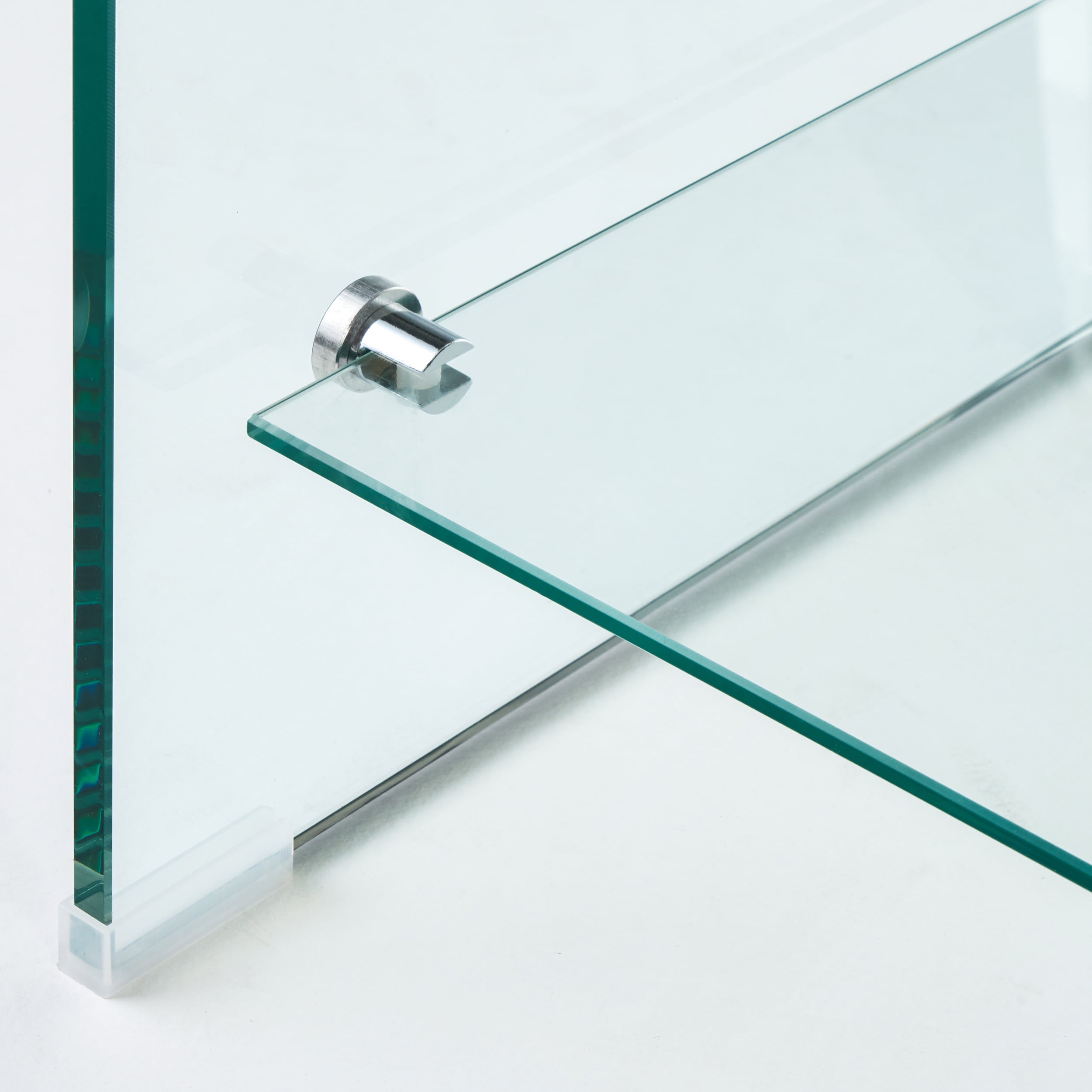 Noble House Manning 12mm Tempered Glass End Table, Clear - Image 18