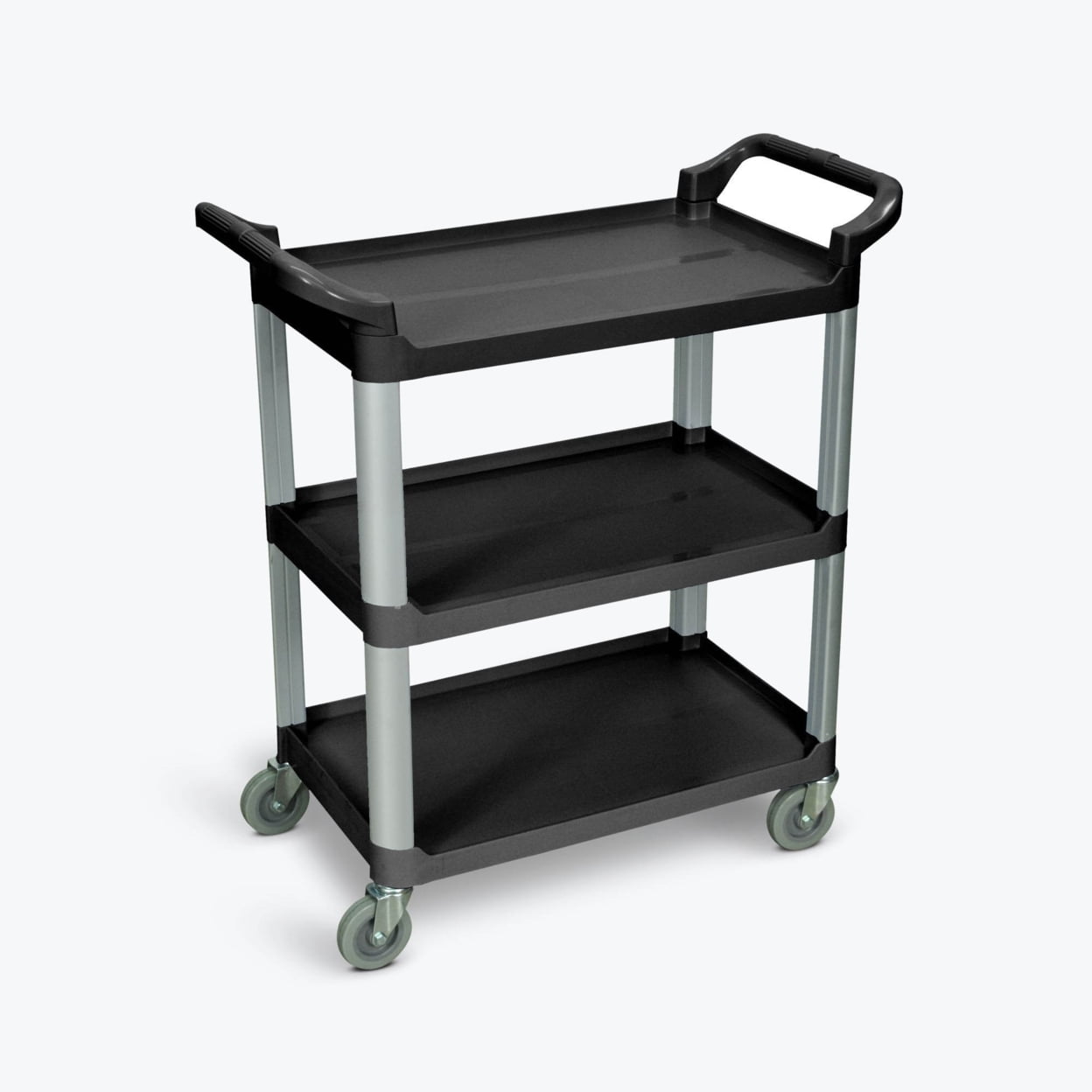 Luxor 3 Shelf Black Serving Cart - Image 2
