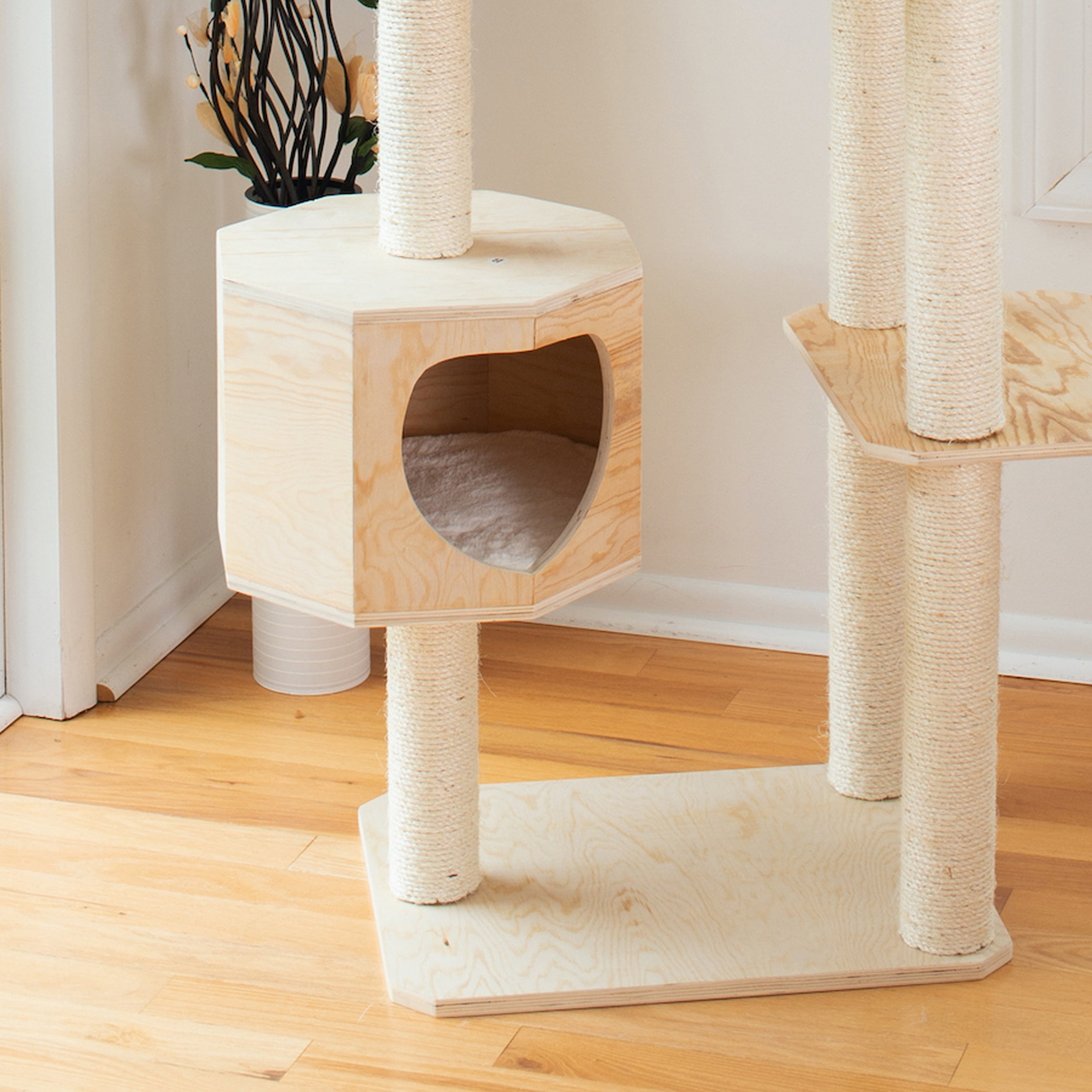 New Design Armarkat 89" Solid Wood Cat Tree Condo Furniture S8902 - Image 4
