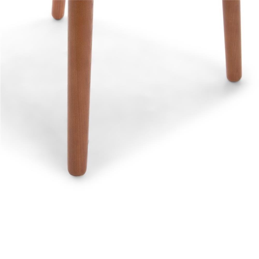 Adore Decor Roux Mid-Century Modern Fabric Accent Chair with Arms Blush Pink - Image 3