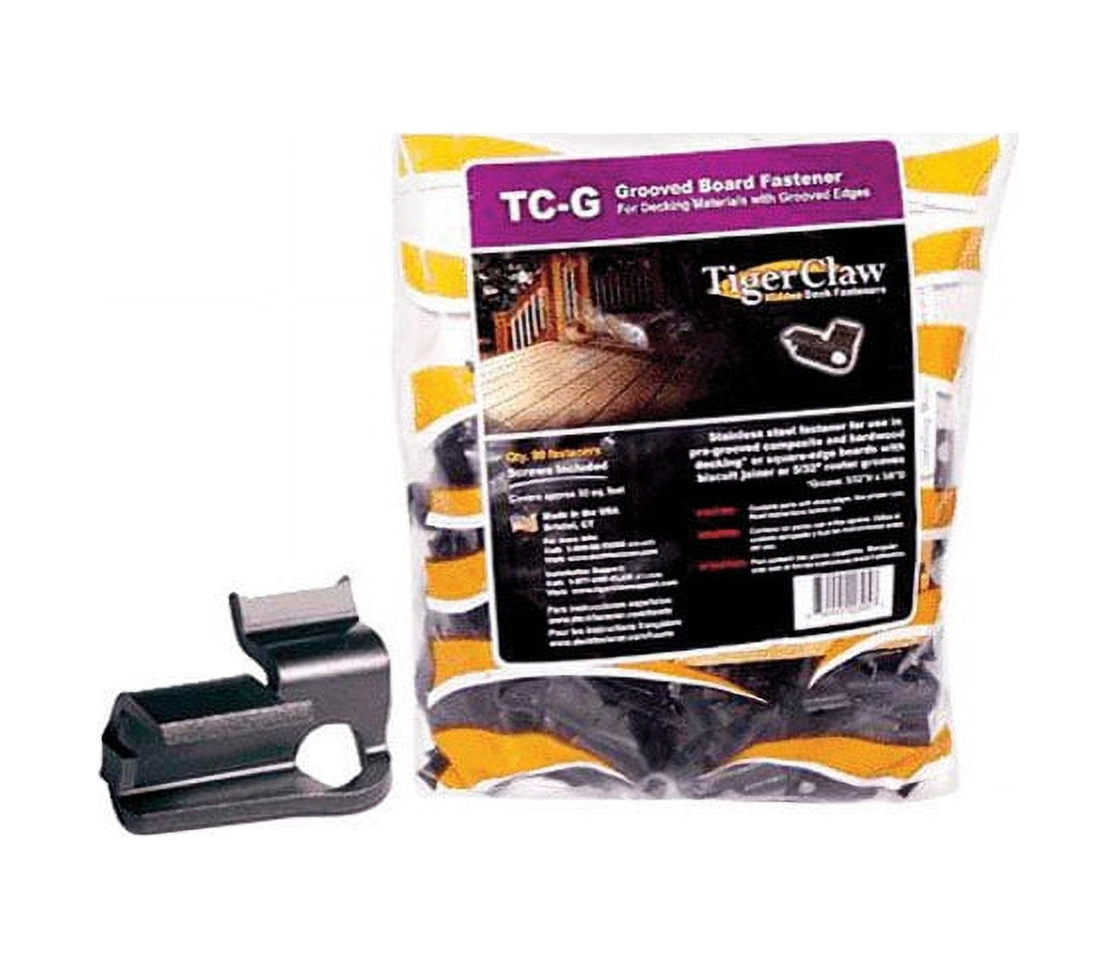 TigerClaw Black Oxide Hidden Deck Fastener 90 pk - Image 2