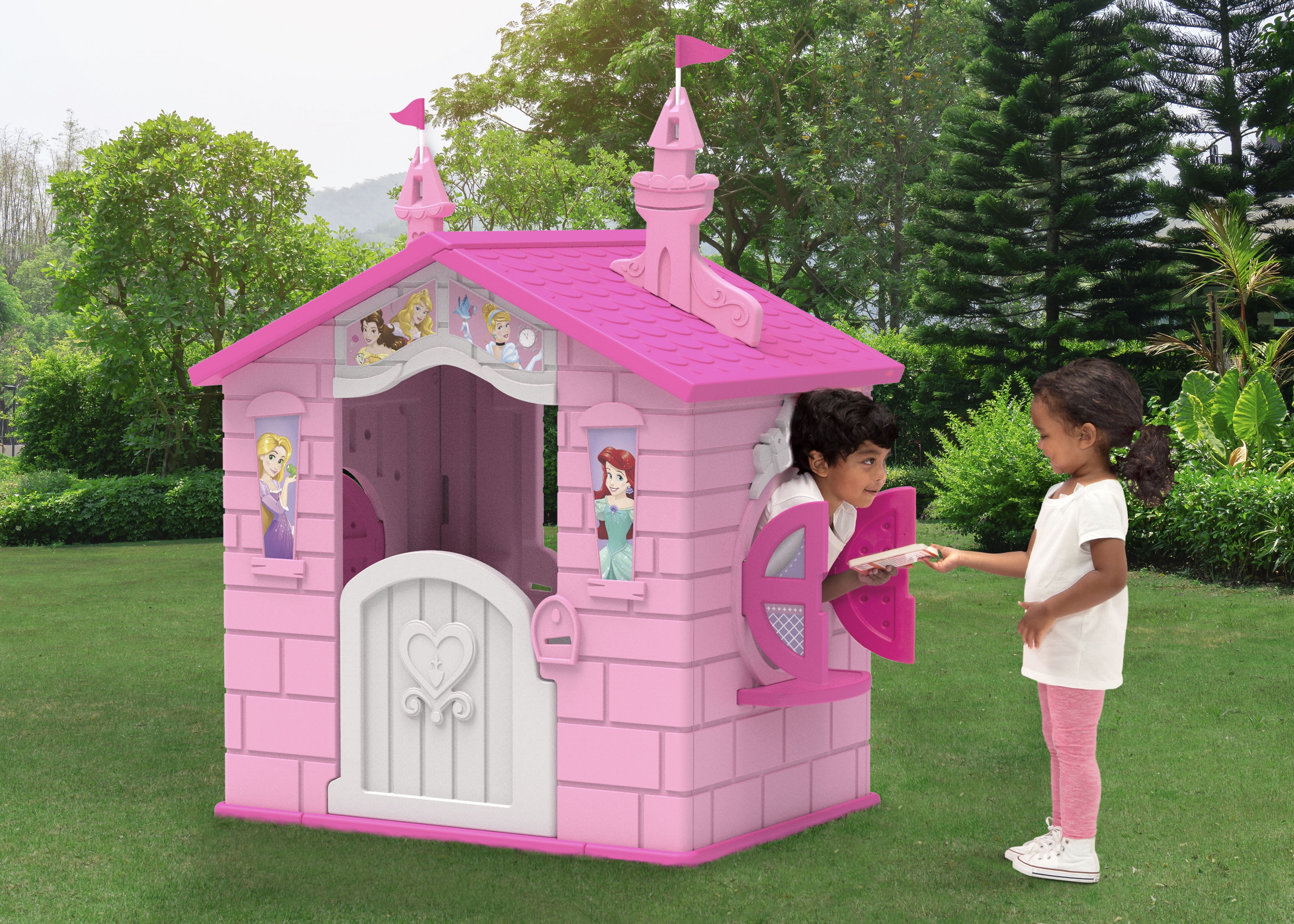 Disney Princess Plastic Indoor,Outdoor Playhouse with Easy Assembly - Image 4