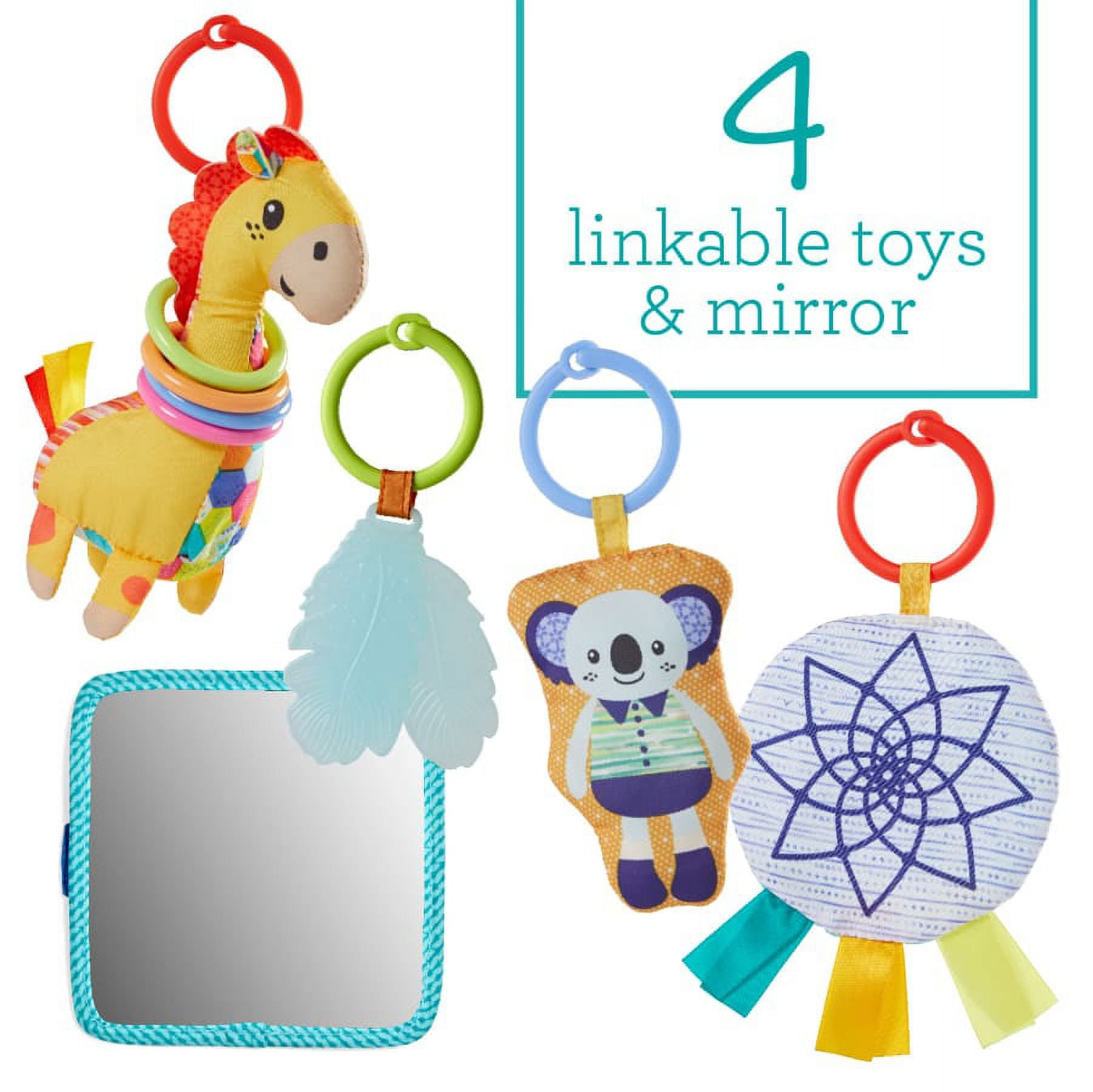 Infantino 4-in-1 Twist & Fold Musical Mobile Activity Gym, 6-12 Months, Blue Boho - Image 10