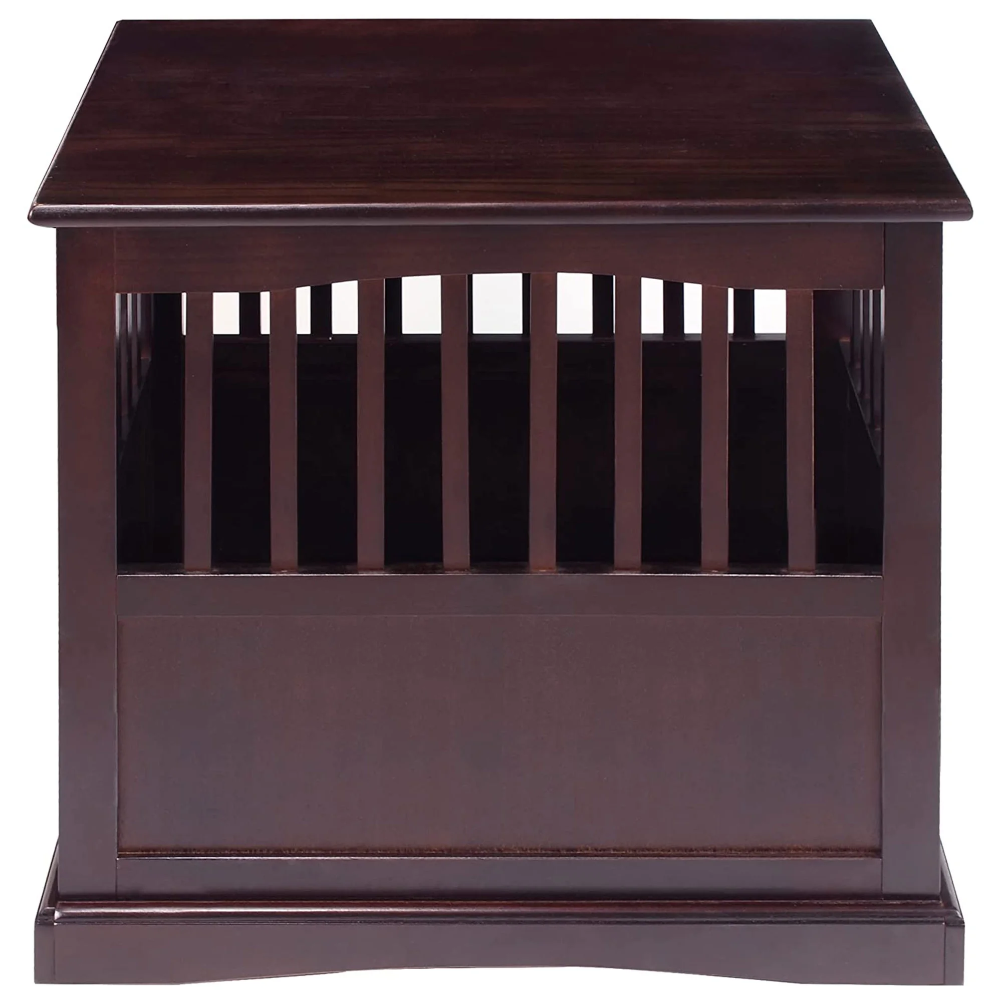 Newport Pet Dog Crate Furniture End Table, Brown, 24" - Image 2