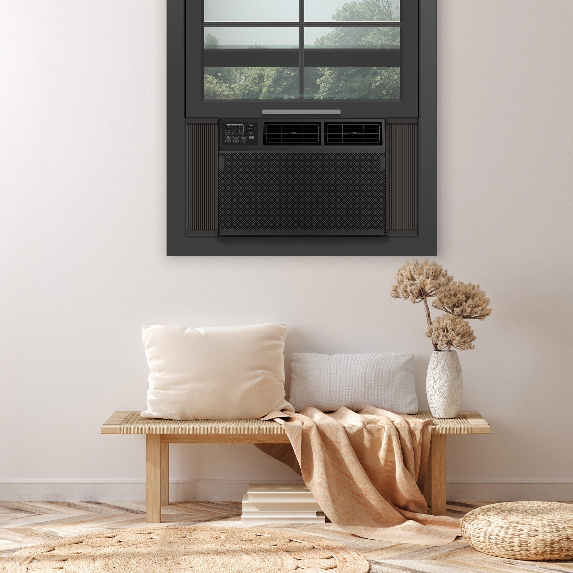 TCL 10,000 BTU Smart Window Air Conditioner, Fan & Dehumidifier, 450 Sq. Ft., Remote Control, Works with Alexa/Google Assistant, Black, W10W92-B4 - Image 14