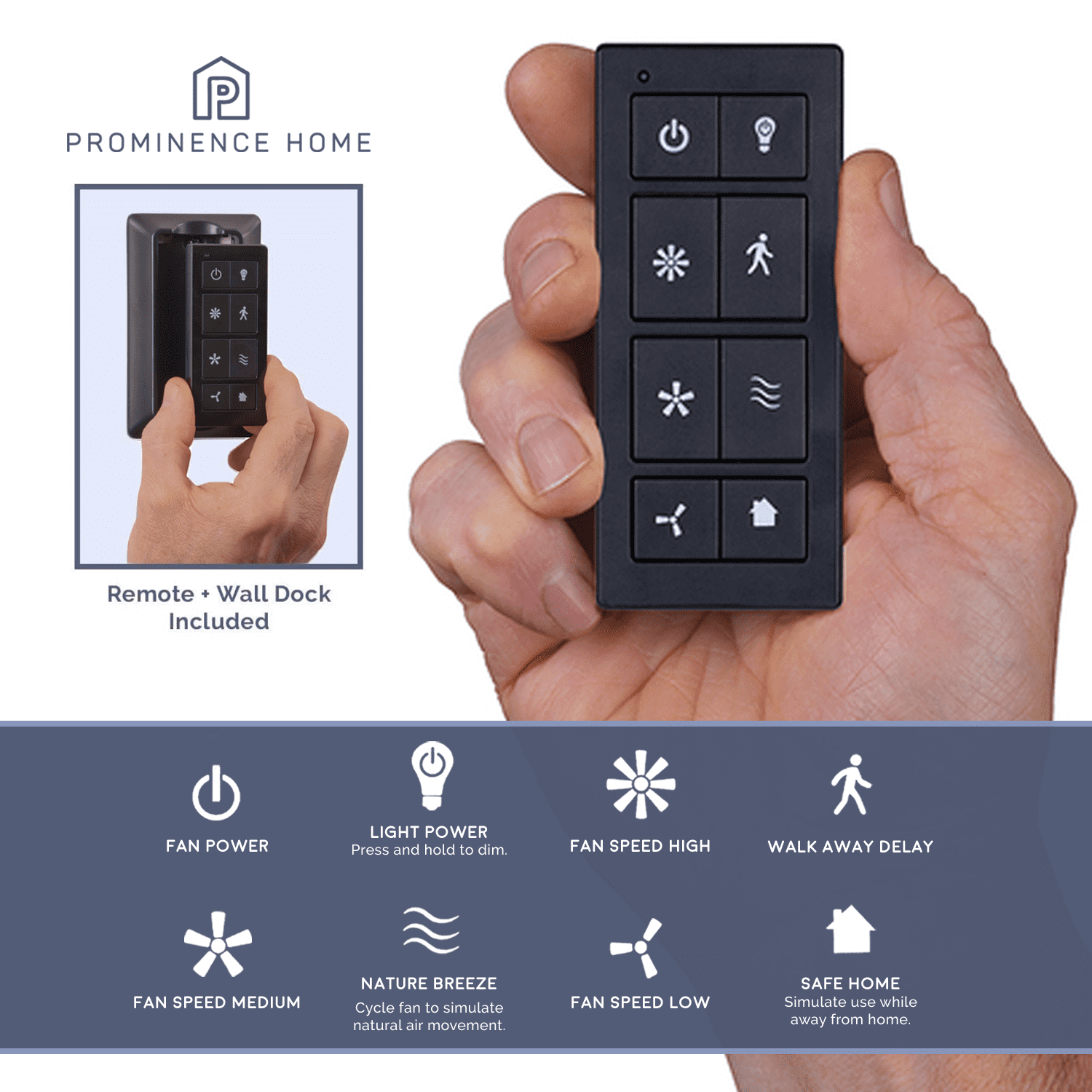 Prominence Home 50742-35 Falklands Tropical 52-Inch Tropical Bronze Damp Rated Ceiling Fan, Mocha Blades and 3 speed remote - Image 5