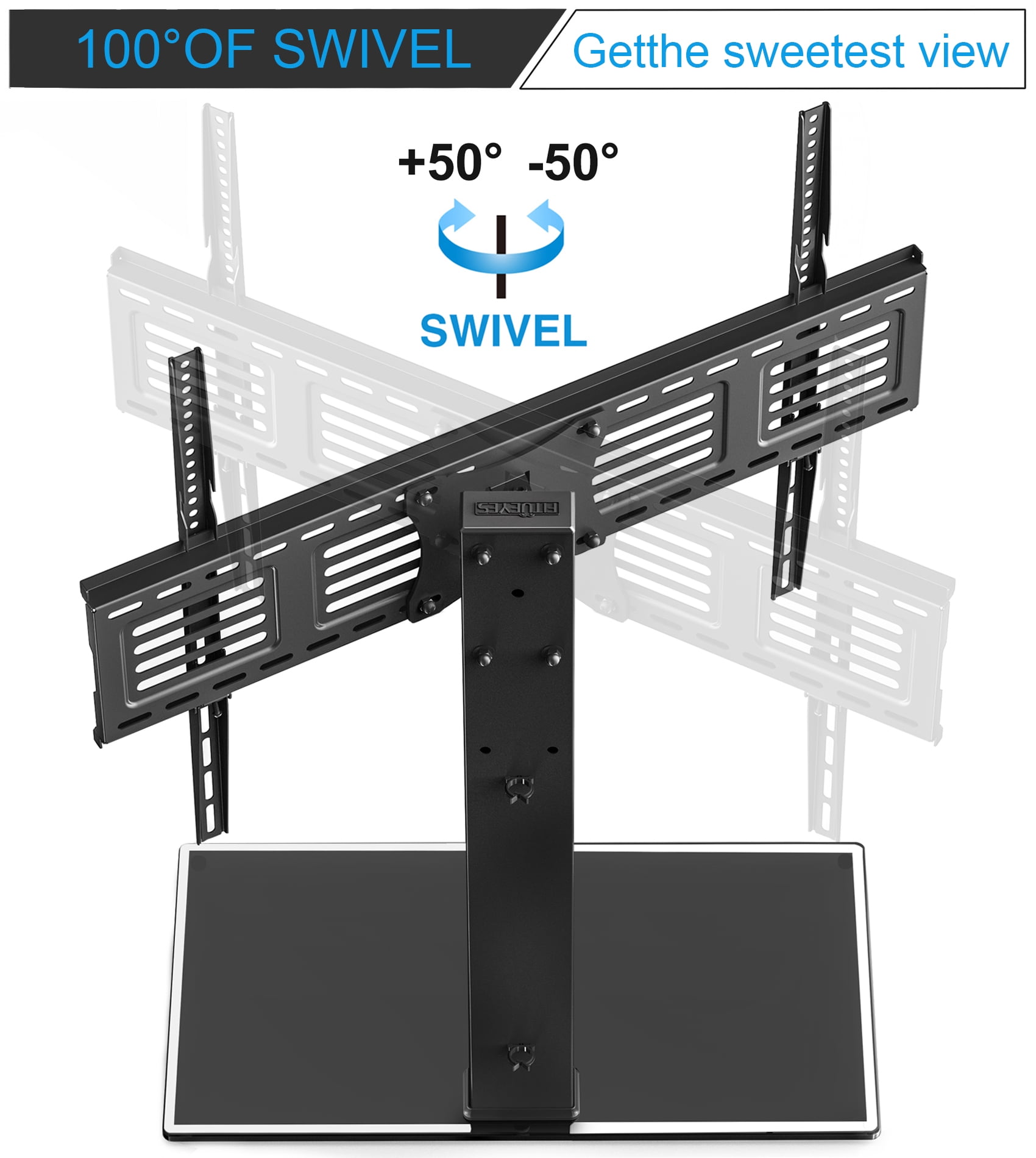 Fenge Universal TV Stand with Swivel Mount for 50 to 80 inch TV DSV1 - Image 4