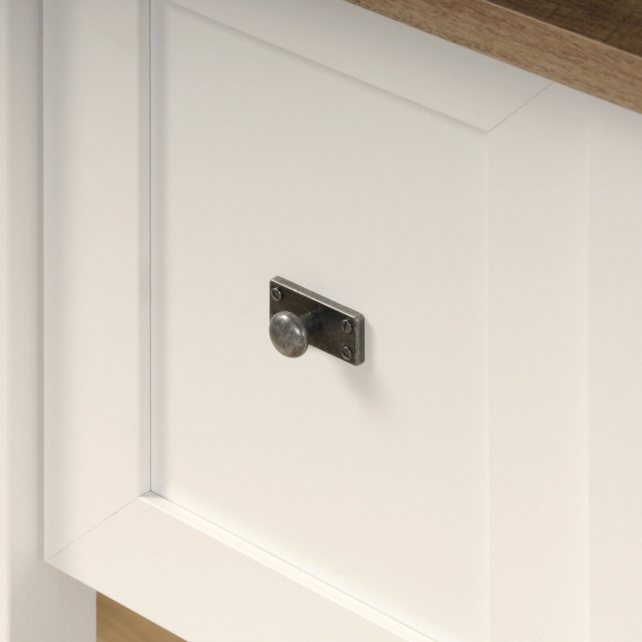 Sauder Cottage Road Computer Desk, Soft White Finish - Image 5