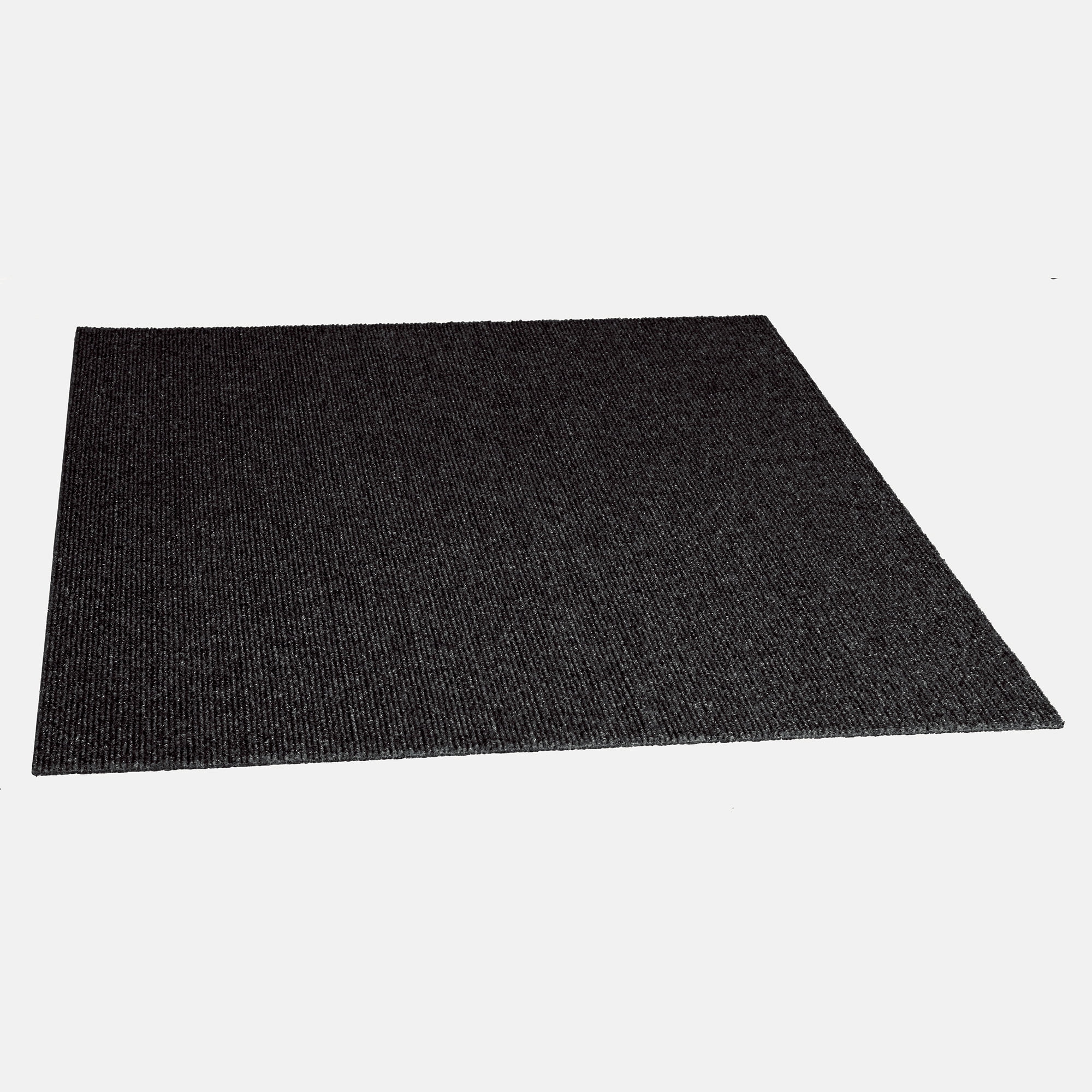 Foss Floors Black Ice 24" x 24" Waterproof Carpet Tile 60 sq. ft. for Concrete 15 Pieces - Image 2
