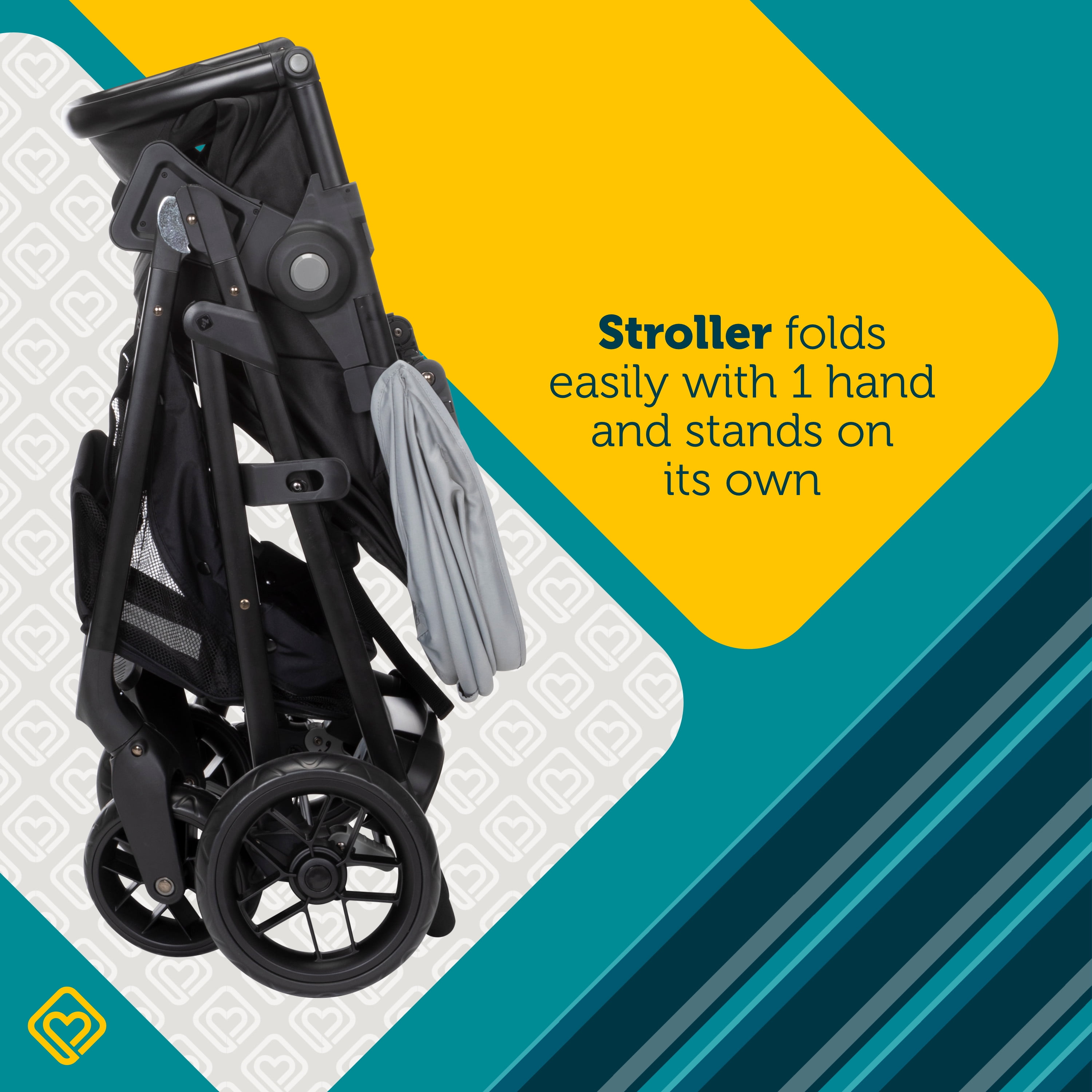 Safety 1st Grow and Go Sprint Modular Travel System Stroller with Rear-Facing Infant Car Seat, Whisper Grey, Toddler, Unisex - Image 17