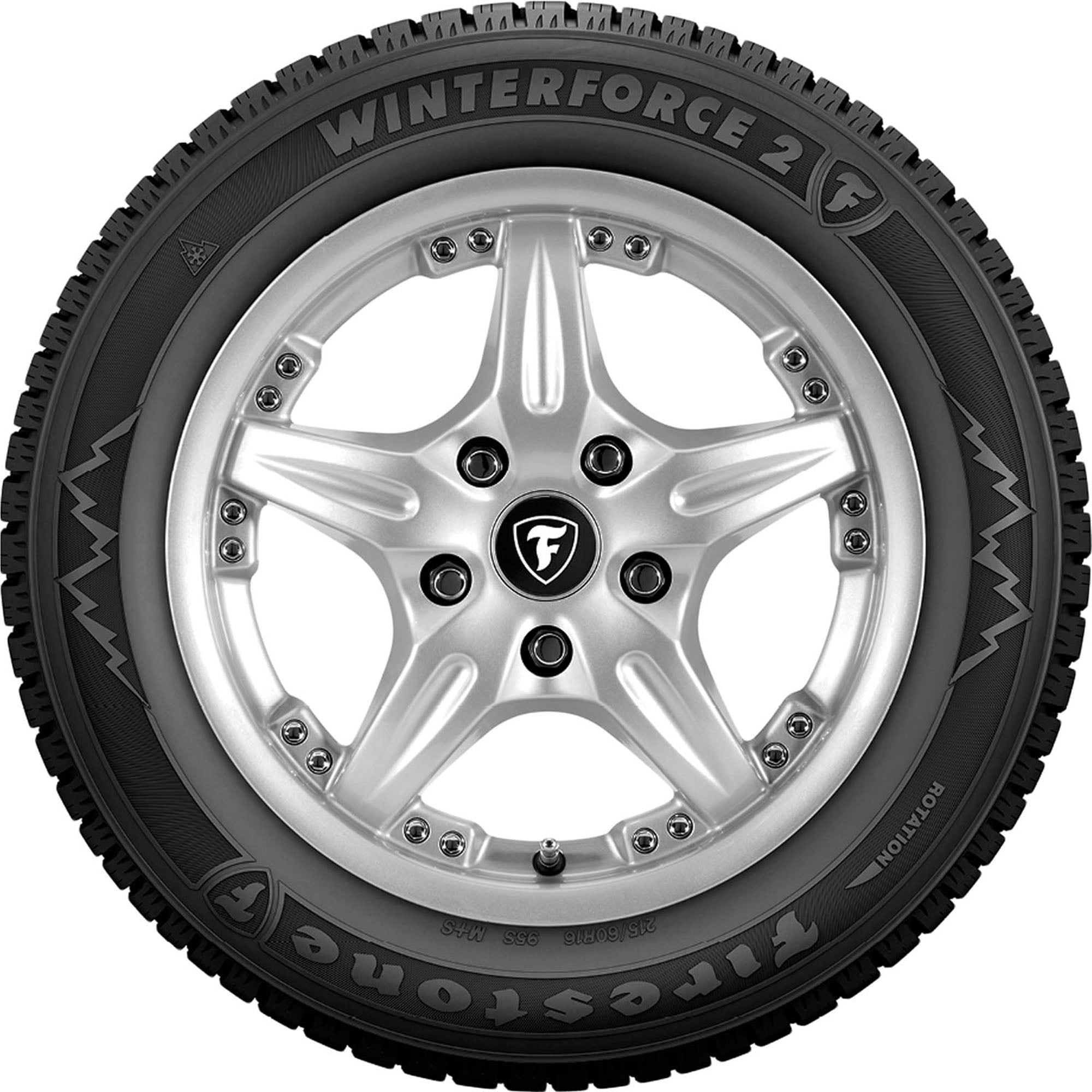 Firestone Winterforce 2 Winter 195/65R15 91S Passenger Tire - Image 2