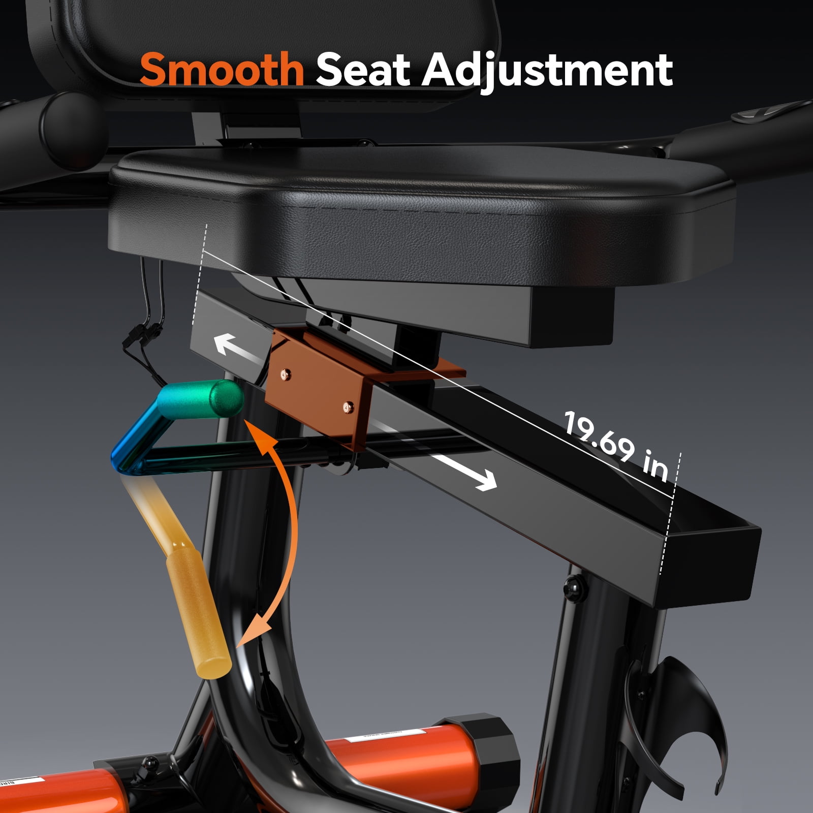 HASIMAN Recumbent Exercise Bicycles for Adults Seniors Sit Down Stationary Bicycle 16 Level Adjustable Magnetic Resistance Indoor Cycling Exercise Bike 350 lbs Capacity - Image 9