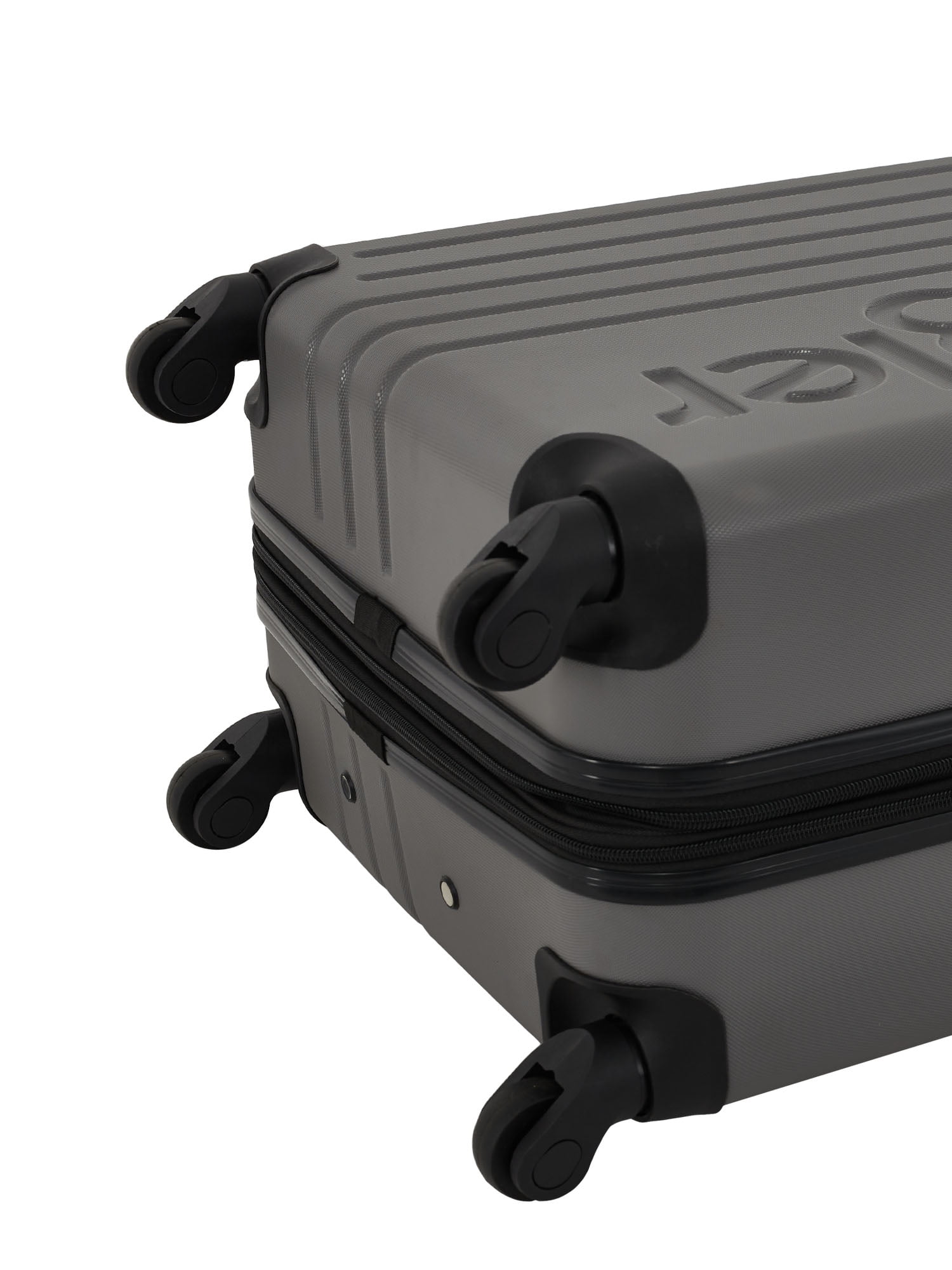 Wrangler 3-Piece Expandable Rolling Upright Luggage Set, Granite Gray - Image 6