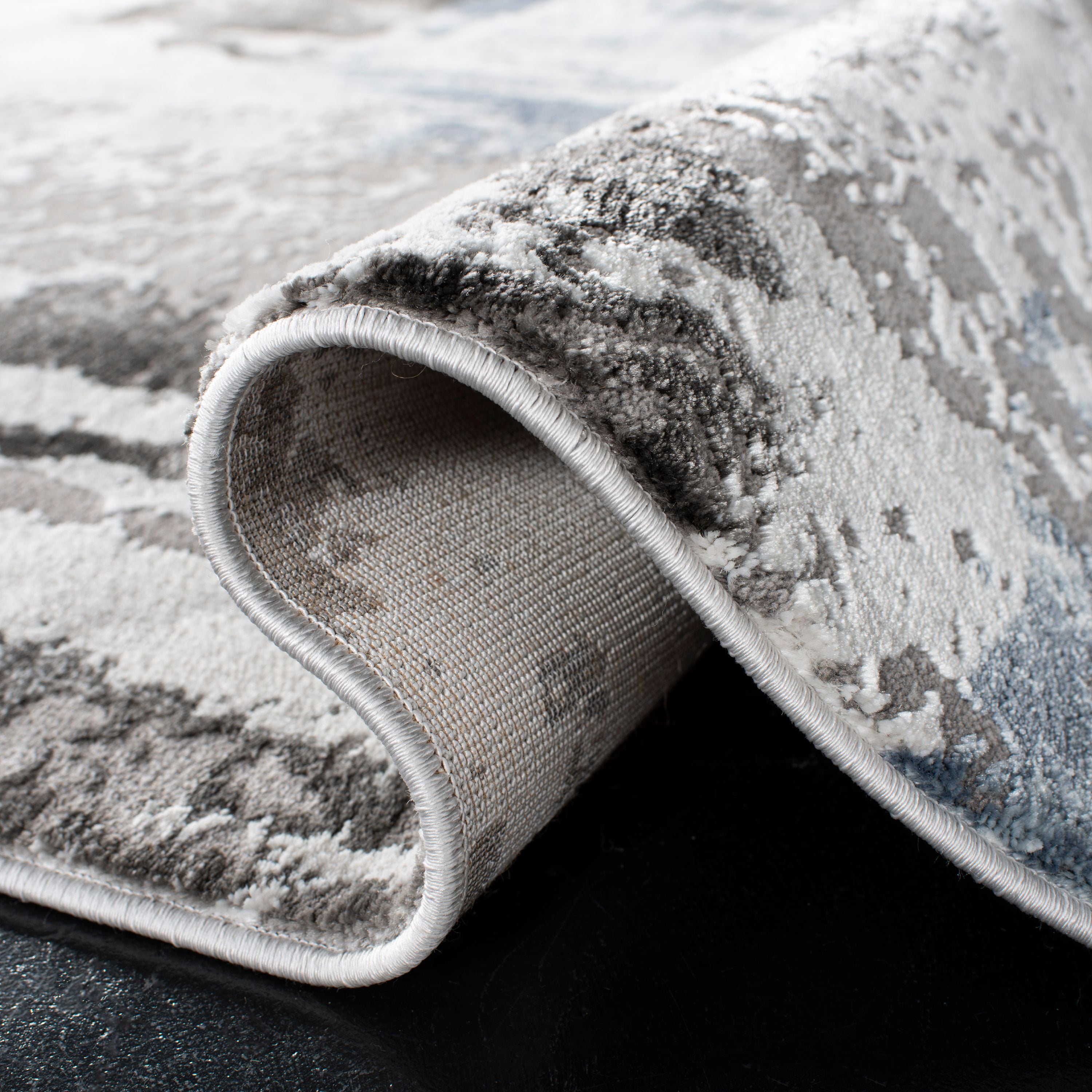 SAFAVIEH Craft Constantine Abstract Area Rug, Grey/Dark Grey, 5'3" x 7'6" - Image 3