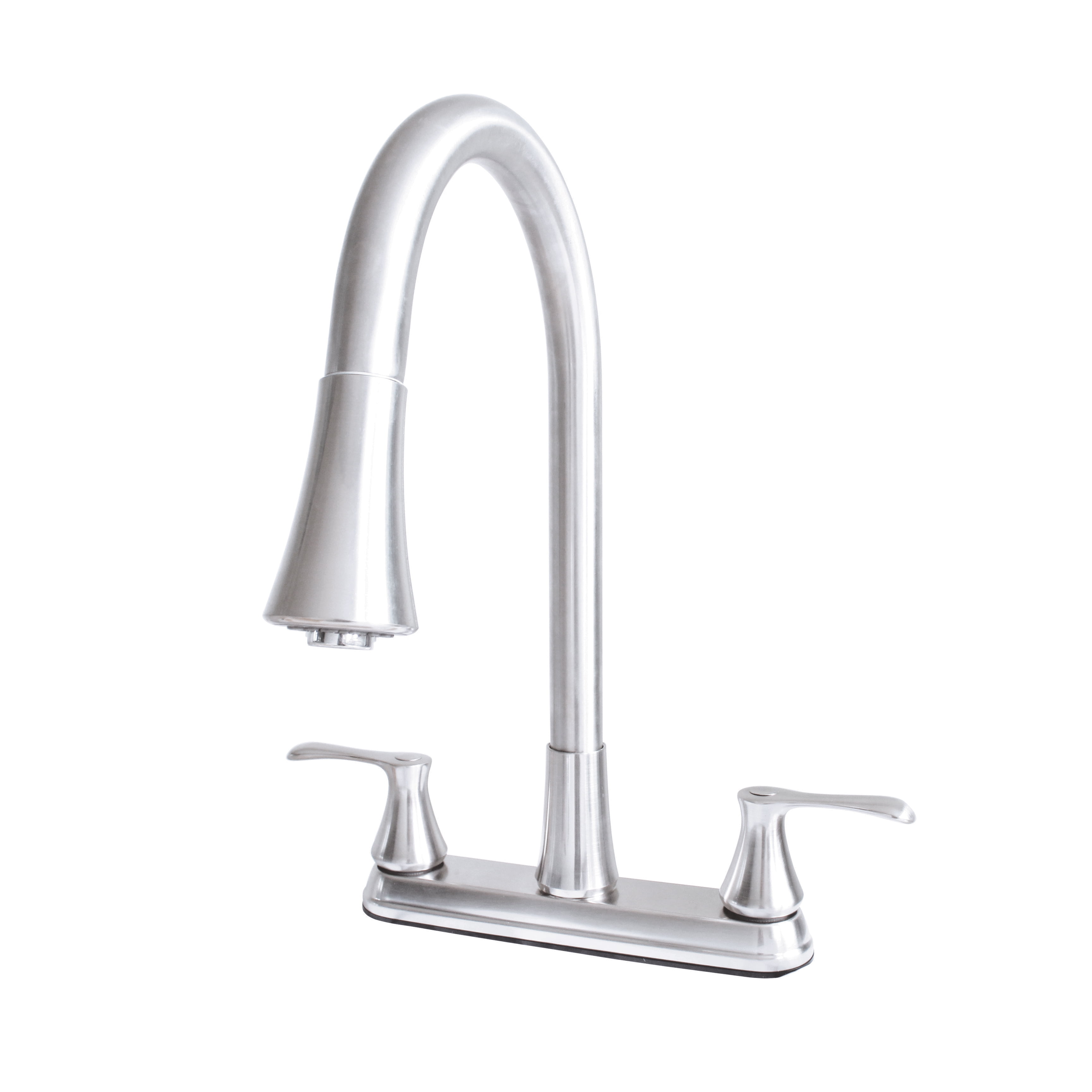 Wasserman 22167043 - Kitchen Sink Faucet Double Handle Pull Down Spray in Chrome - Image 13