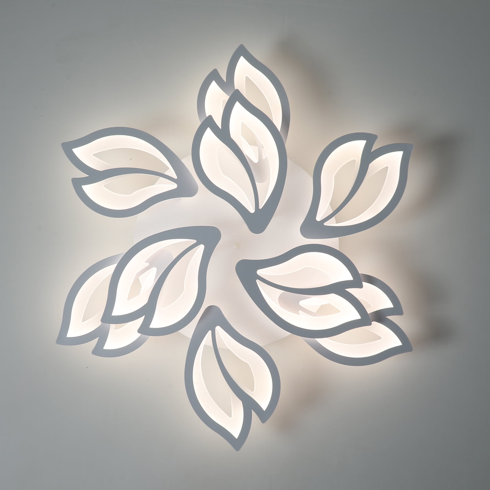 Garwarm Modern Ceiling Light, 29.5in Dimmable LED Flush Mount Ceiling Lamp, 75W Acrylic Sahde Ceiling Chandelier Lighting Fixture with Remote Control for Living Dining Room Bedroom - Image 14