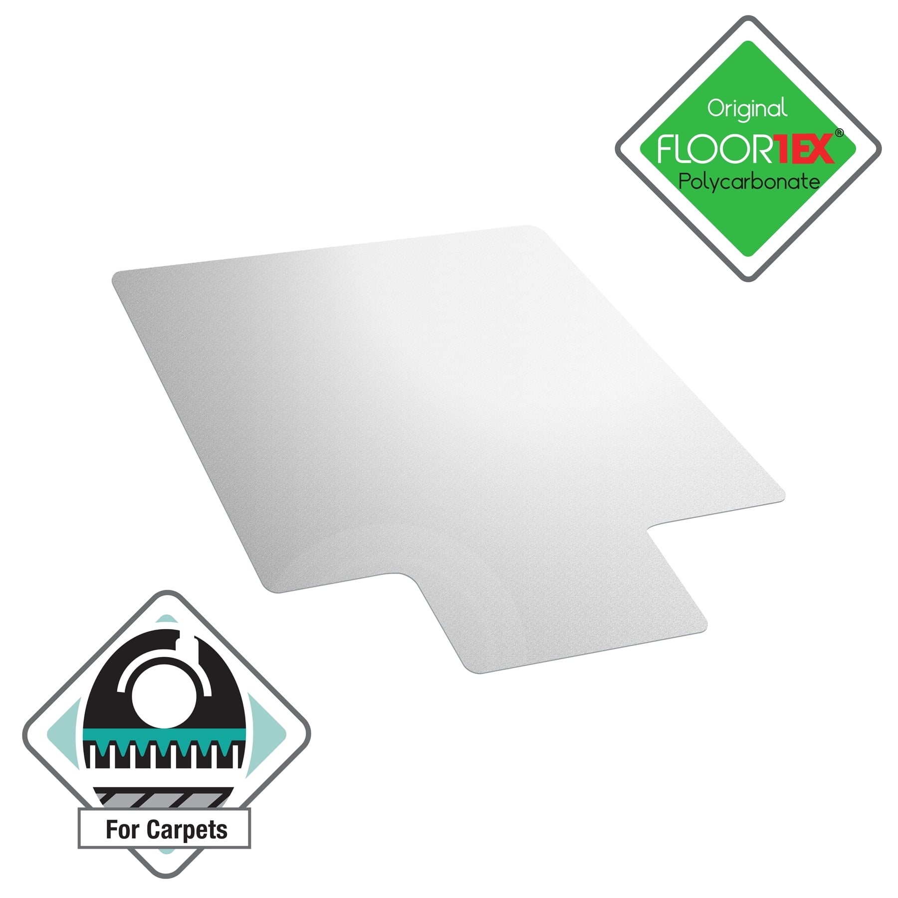 Floortex® Ultimat® Polycarbonate Lipped Clear Chair Mat for Carpets up to 1/2" - 35 x 47" - Image 7
