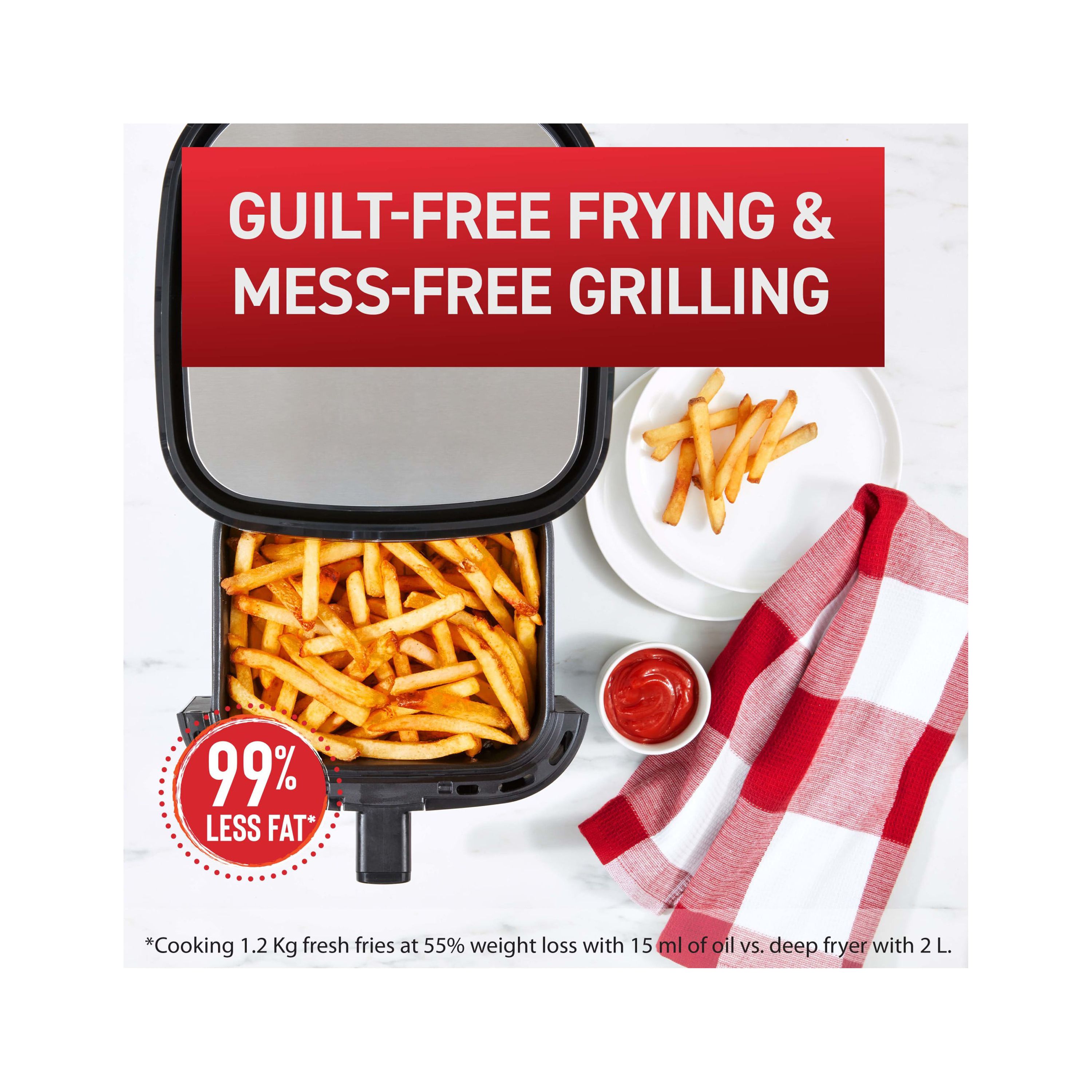 T-fal Easy Fry & Grill XL 2-in-1 Air Fryer Combo, 4.4 quart - Image 13