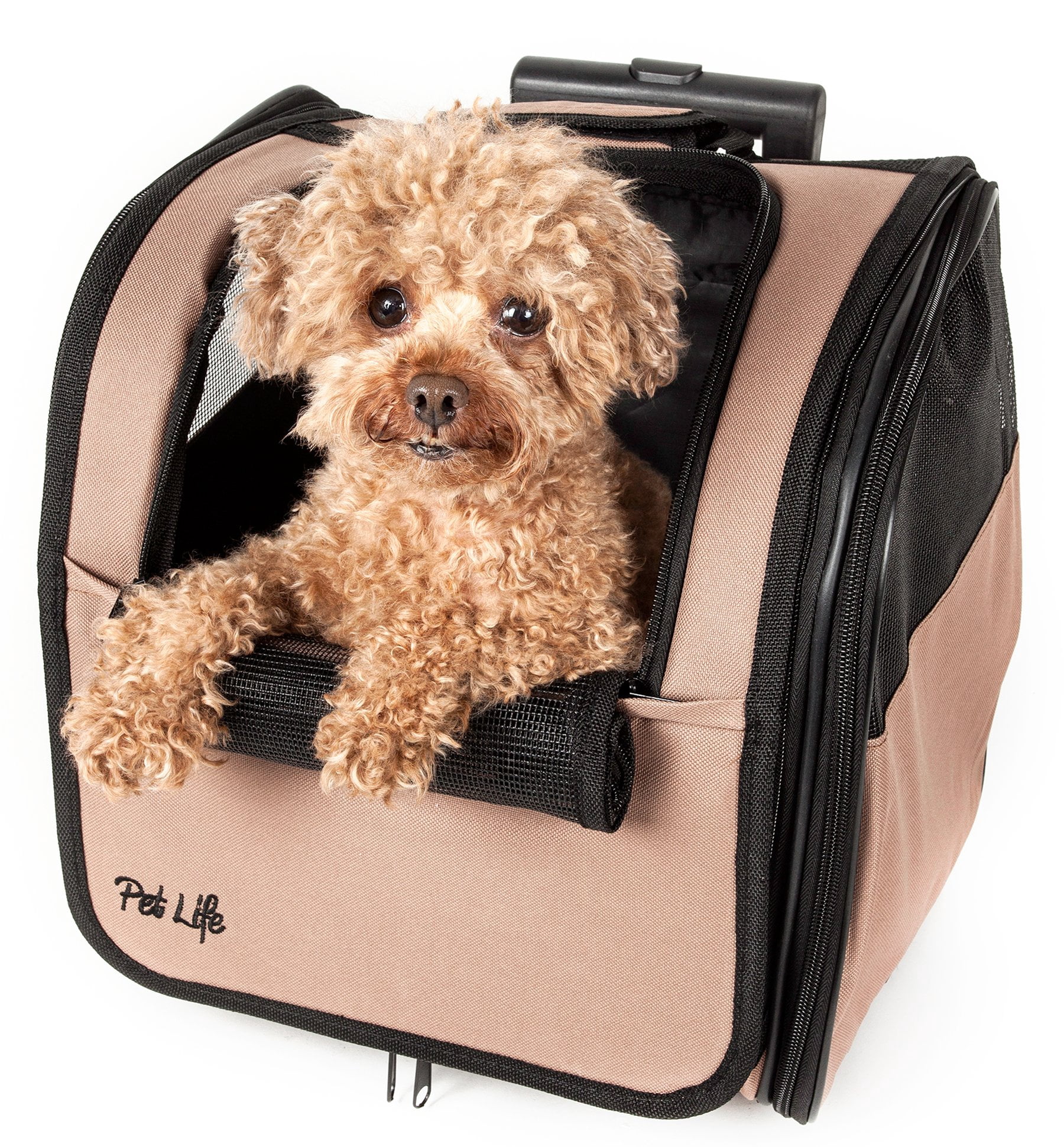 Pet Life ® 'Pawdon Me ' Wheeled Airline Approved Travel Collapsible Pet Dog Carrier - Image 5
