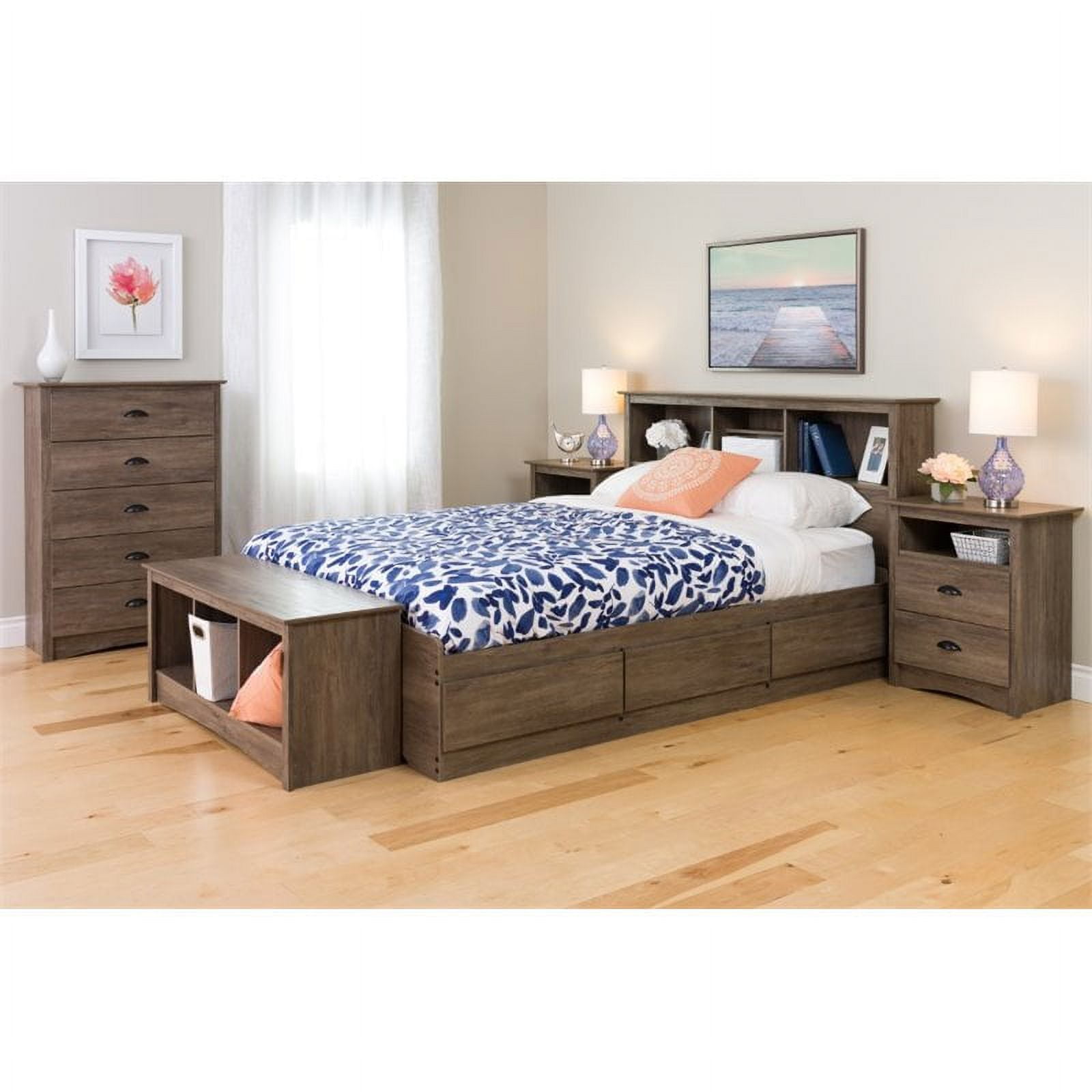 Prepac Double/Queen Bookcase Headboard, Multiple Sizes and Finishes - Image 2