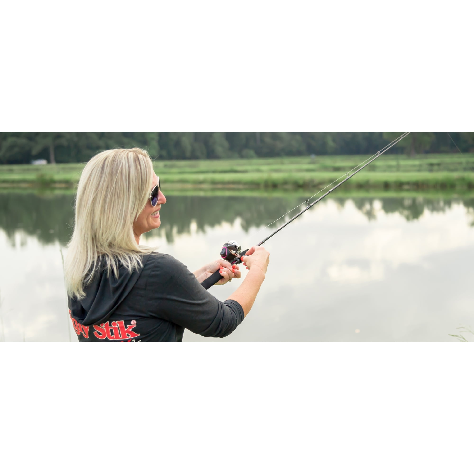 Ugly Stik 6’ GX2 Spincast Fishing Rod and Reel Spinning Combo - Image 7