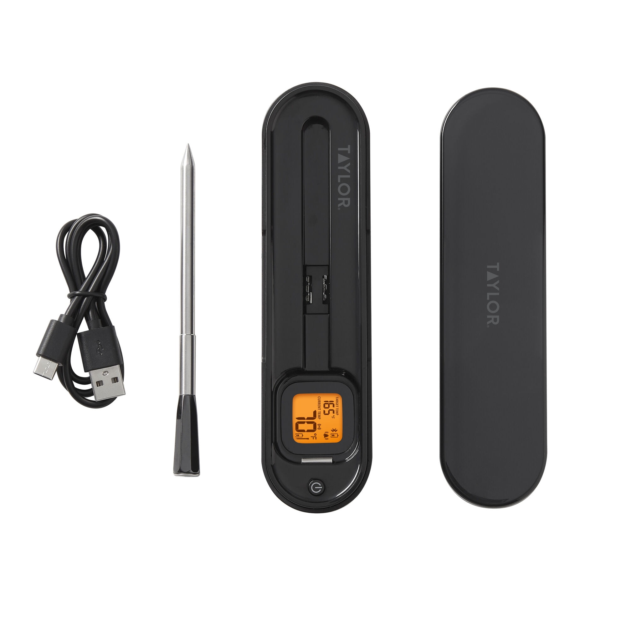 Taylor Waterproof Bluetooth Digital Wireless Grill and Meat Thermometer with Smart Probe Black - Image 11