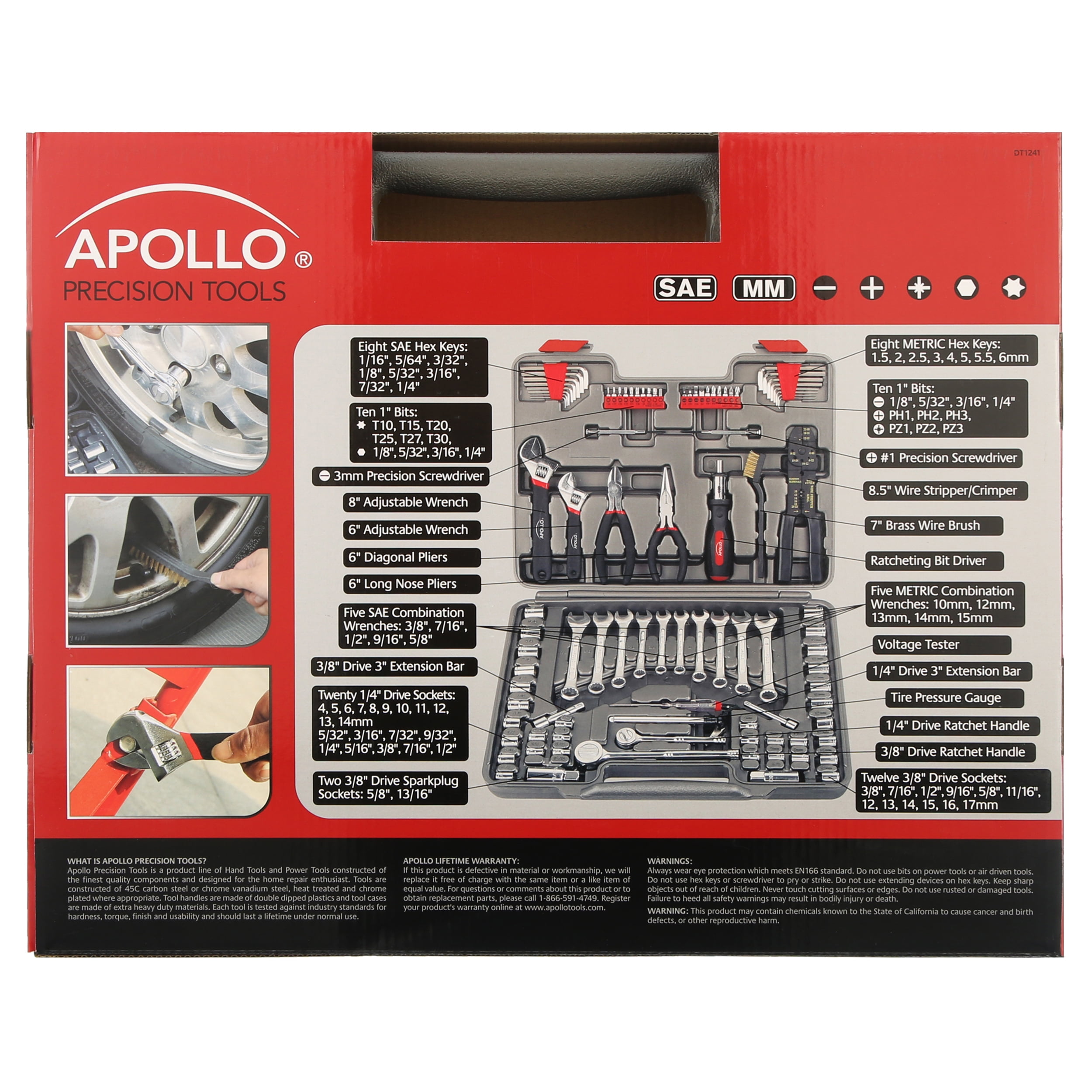 Apollo Precision Tools DT1241 95-Piece Mechanics Tool Set - Image 7