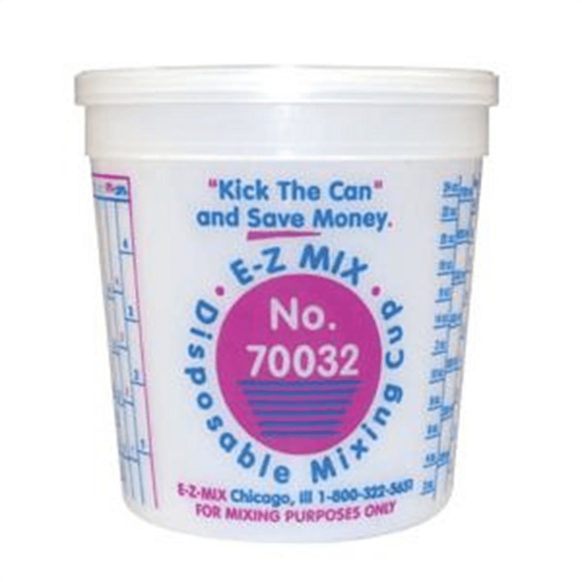 E-Z Mix 70032 Disposable 1 Quart Mixing Cups - 100 - Image 3