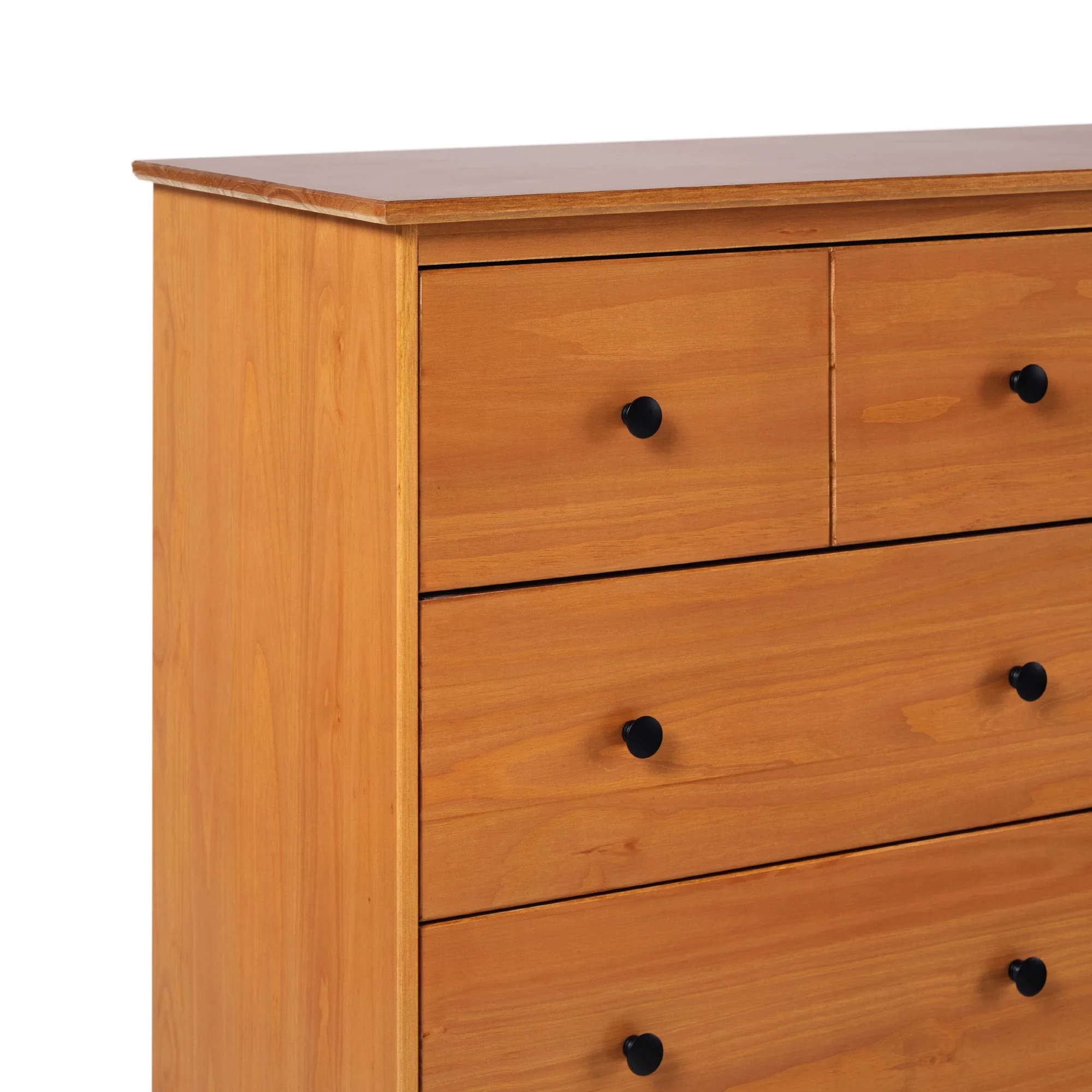 Walker Edison Mid-Century Modern 6-Drawer Solid Wood Dresser, Caramel - Image 10