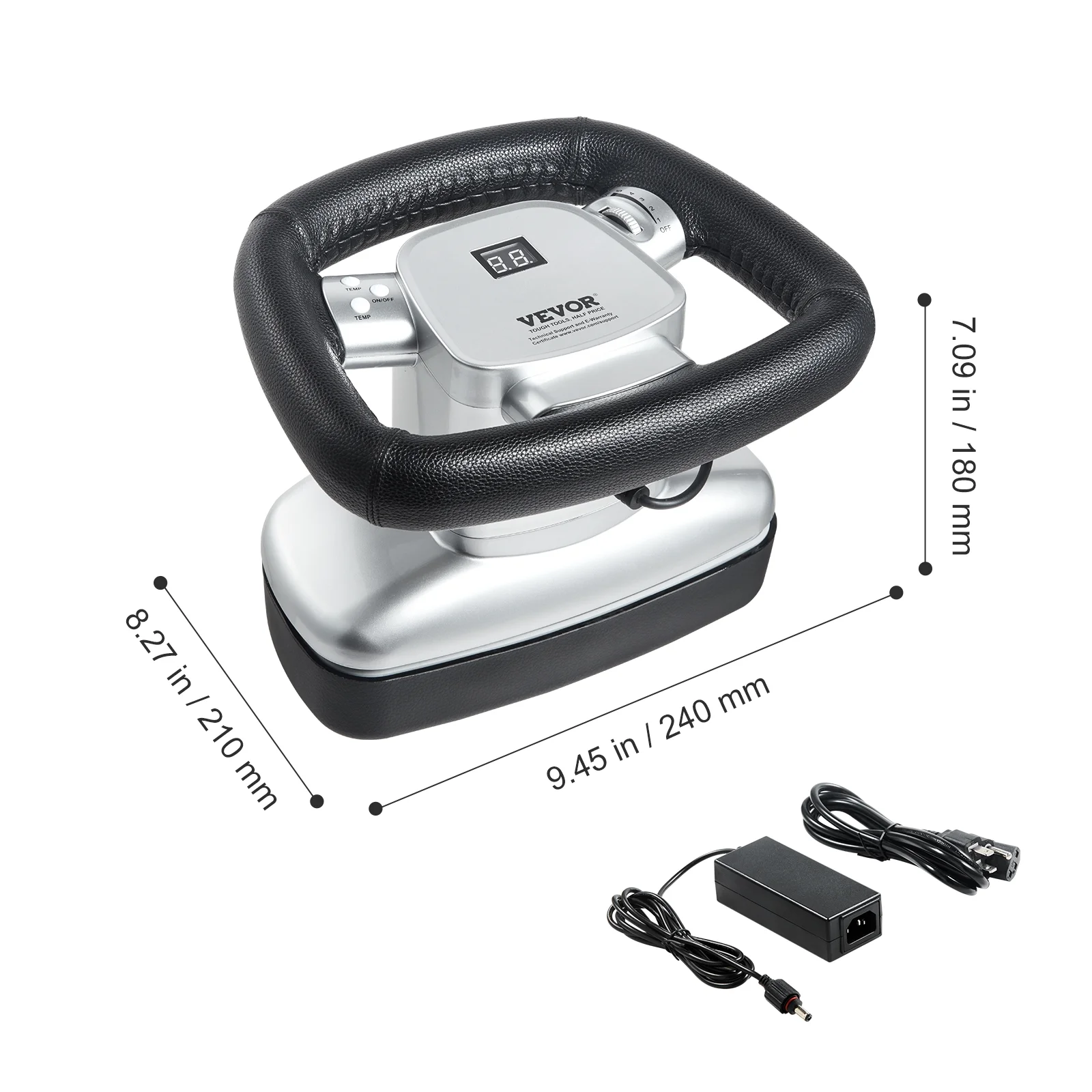 VEVOR Chiropractic Massager, 400-4600rpm Variable Speed Professional Vibrating Massager, Handheld Chiropractic Orbital Body Massager for Back, Neck, Shoulder Muscle Relief - Image 3