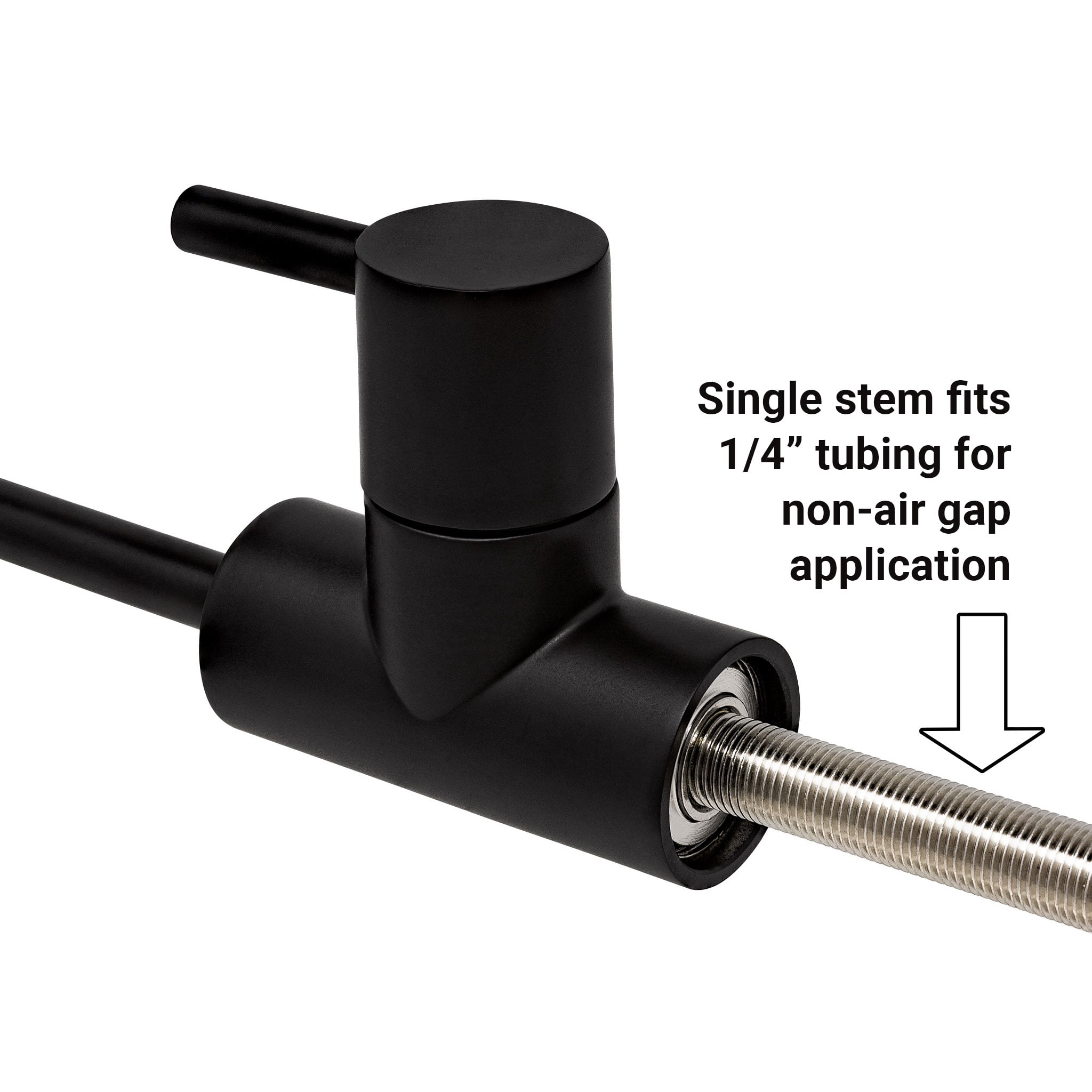 Metpure Water Filtration Faucet Matte Black Euro Style Non Air Gap Reverse Osmosis Drinking Water Dispenser With Faucet Wrench - Image 6