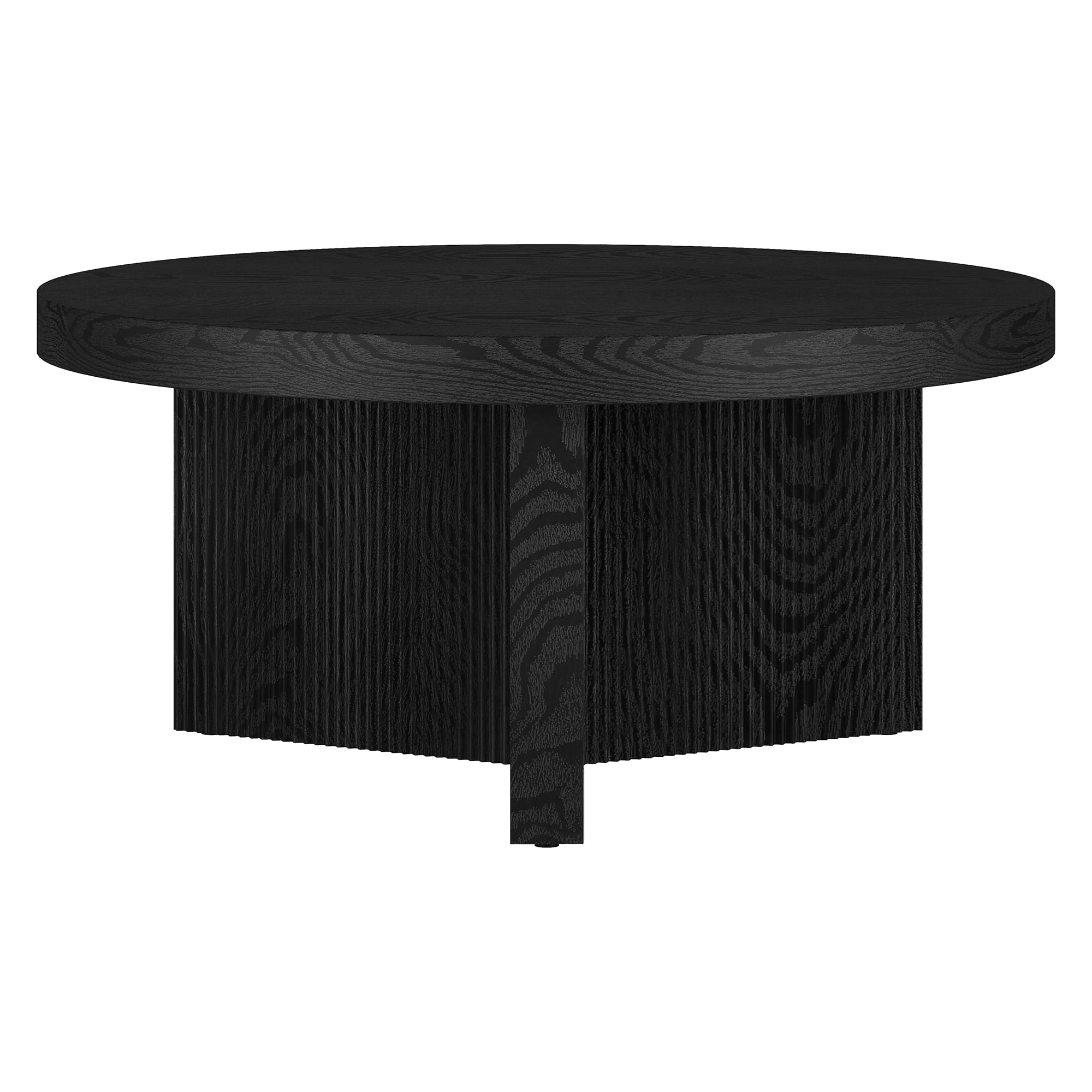 Henn&Hart 32" Black Grain MDF/PVC Coffee Table - Image 3