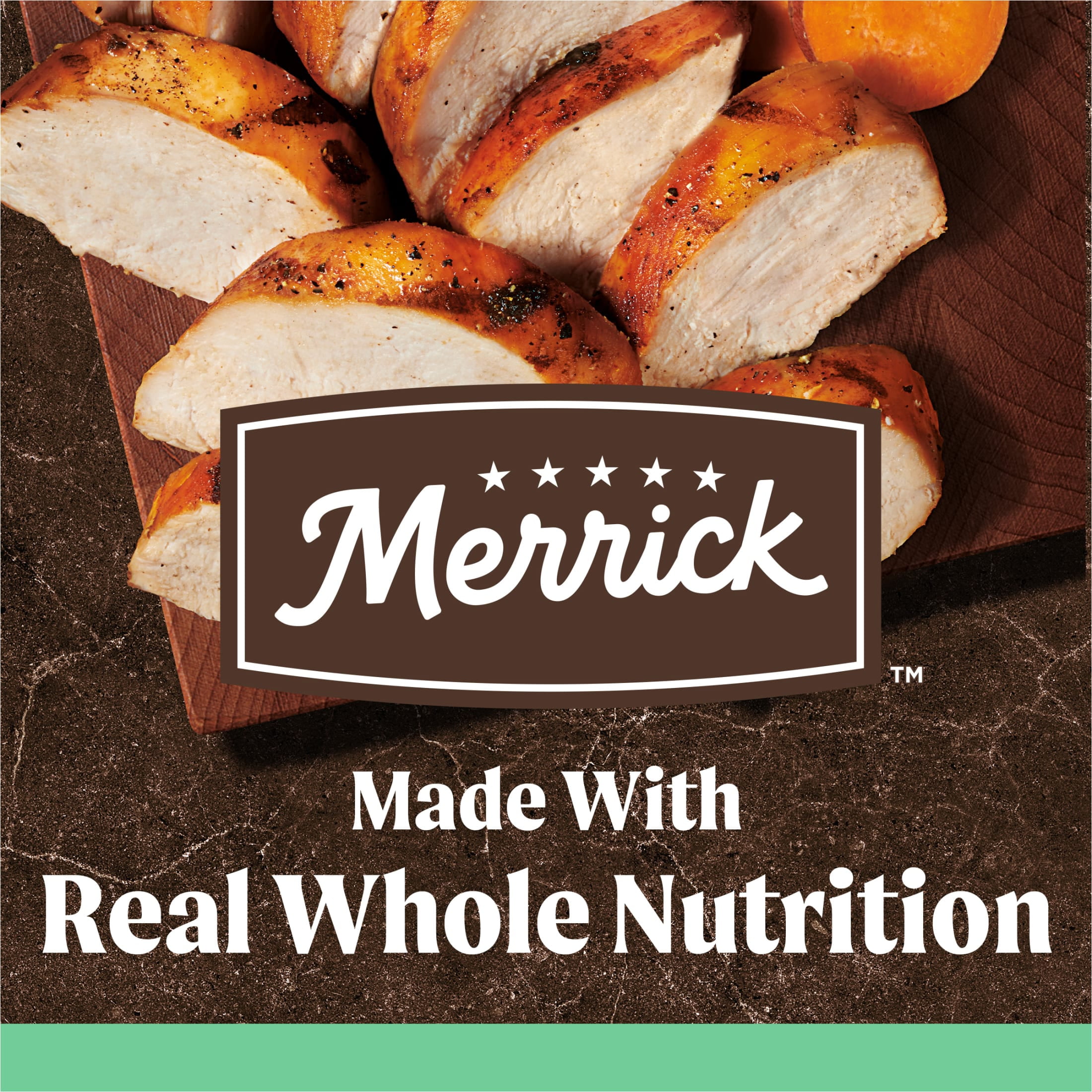 Merrick Grain-Free Dry Dog Food for Seniors, High Protein Real Chicken & Sweet Potato, 22 lb Bag - Image 5