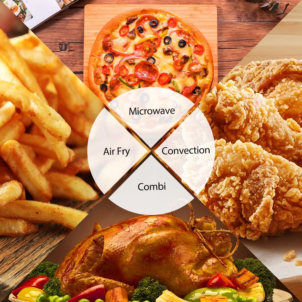 TOSHIBA 4-in-1, 1.5 cu. ft., Countertop Microwave Oven, Smart Sensor, 1000 Watts, ML-EC42P(SS), Stainless Steel - Image 3