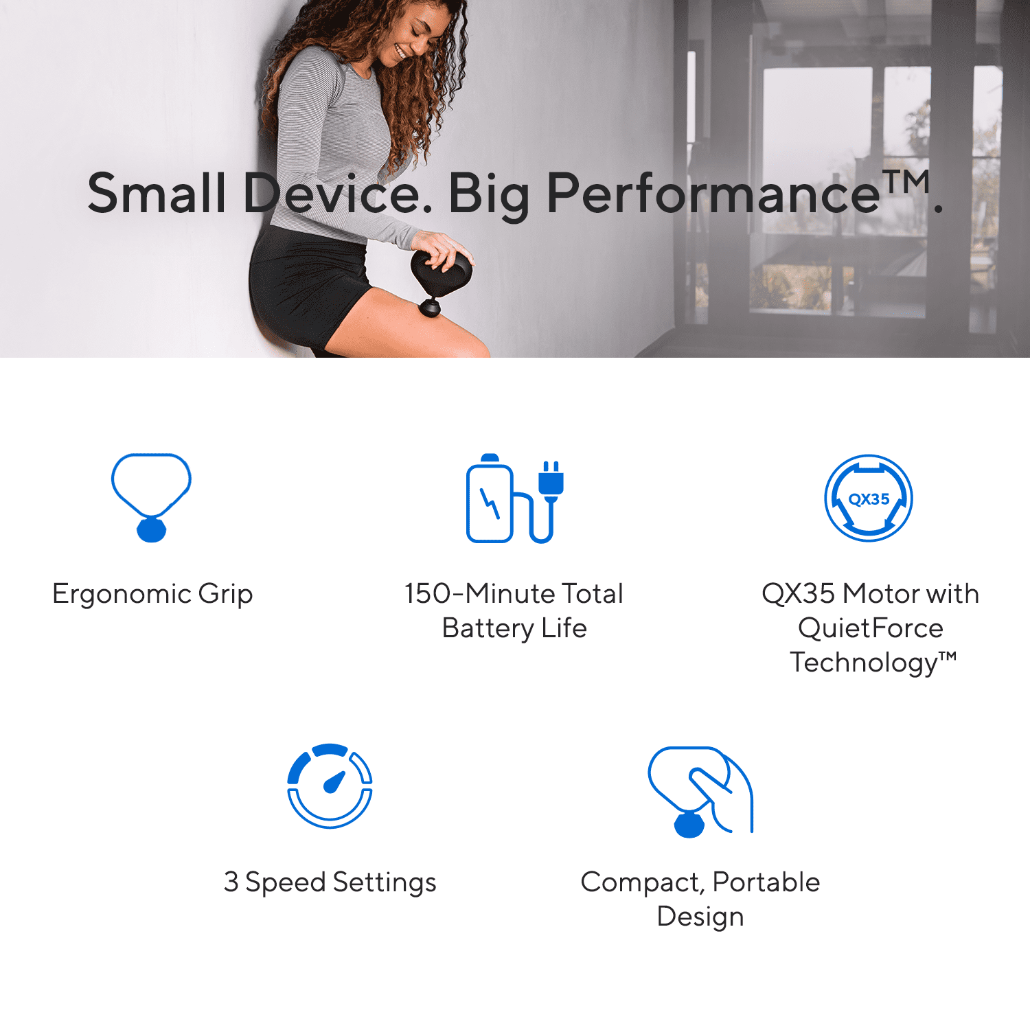 Therabody Theragun Mini 1st Gen Bluetooth Handheld Percussive Massager, Deep Tissue Massager, Black - Image 8