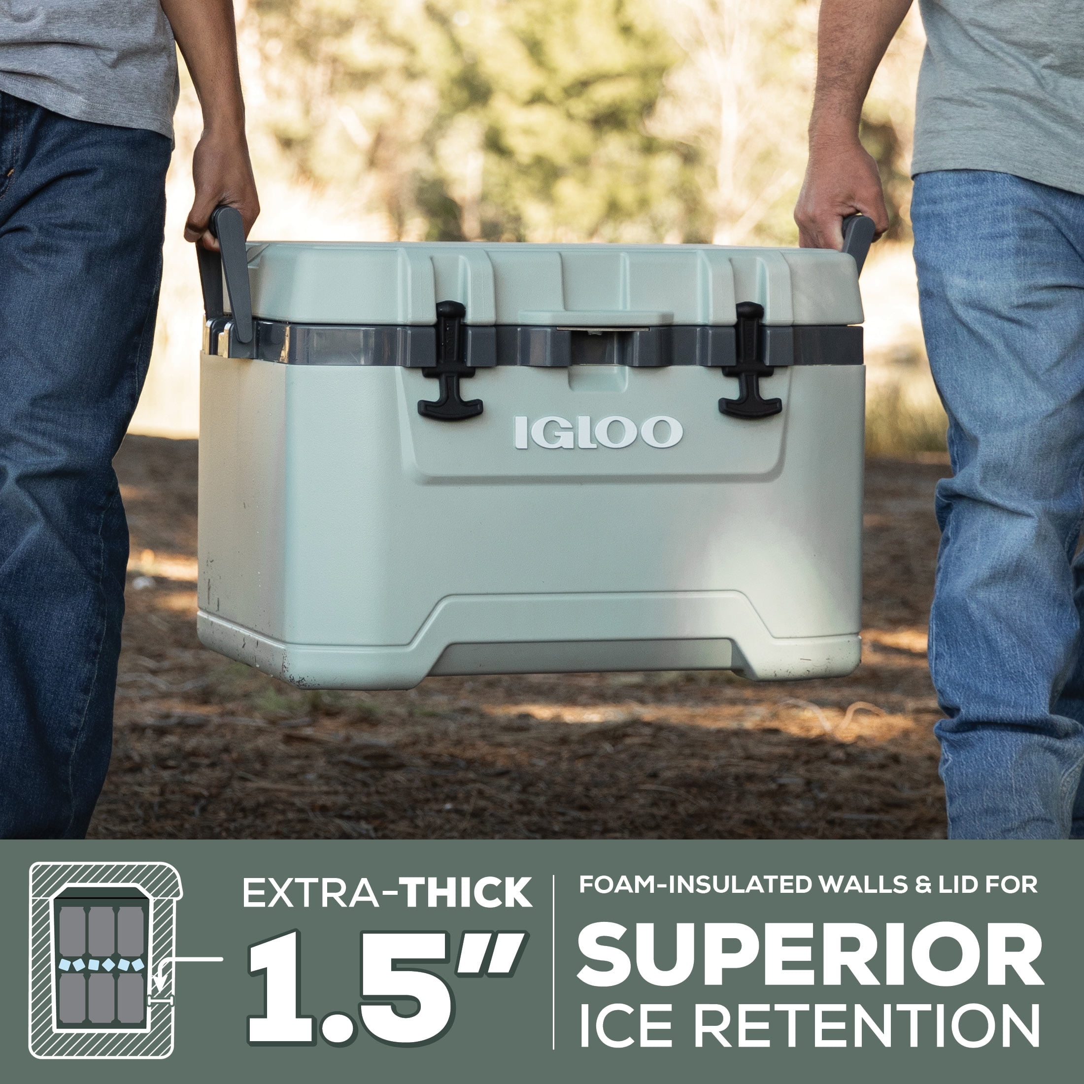 Igloo 50 QT Overland Ice Chest Cooler, White - Image 6