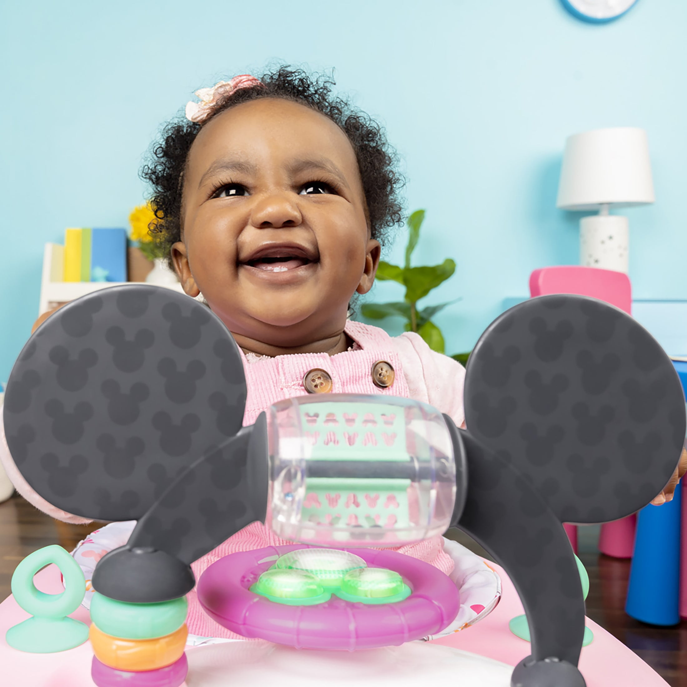 Disney Baby 2-in-1 Adjustable Baby Walker with Activity Station, Minnie Mouse by Bright Starts - Image 7