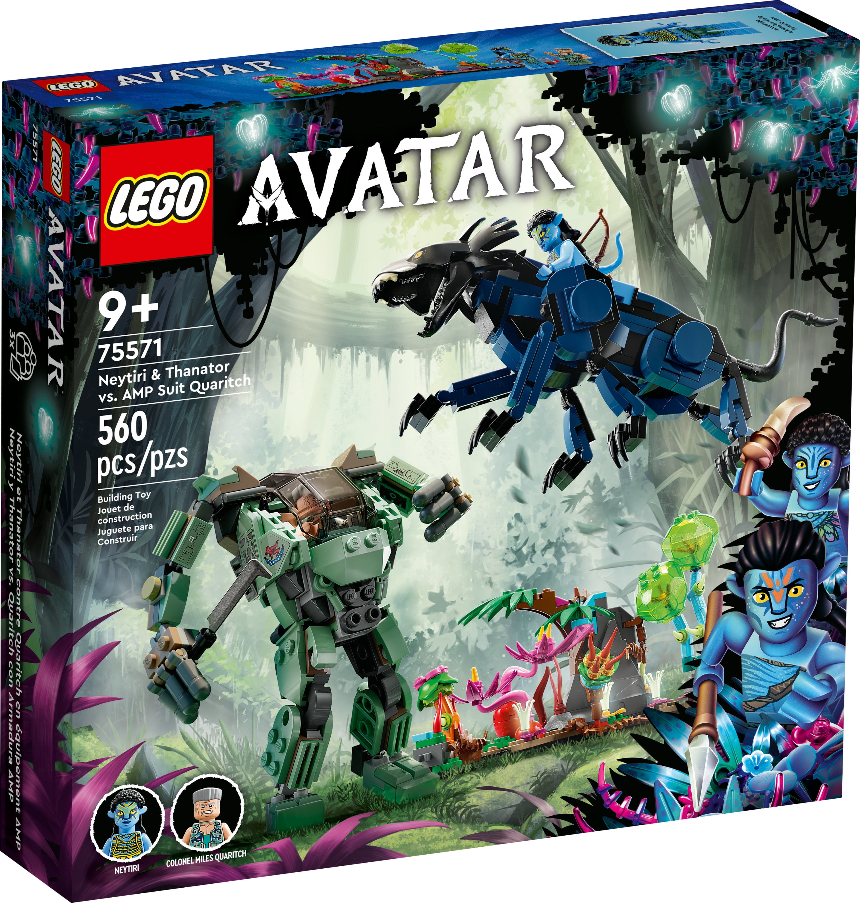 LEGO Avatar Neytiri & Thanator vs. AMP Suit Quaritch 75571 Buildable Action Toy for 9 Year Olds with Animal Figure and Pandora Scene, Gift Idea for Kids - Image 3