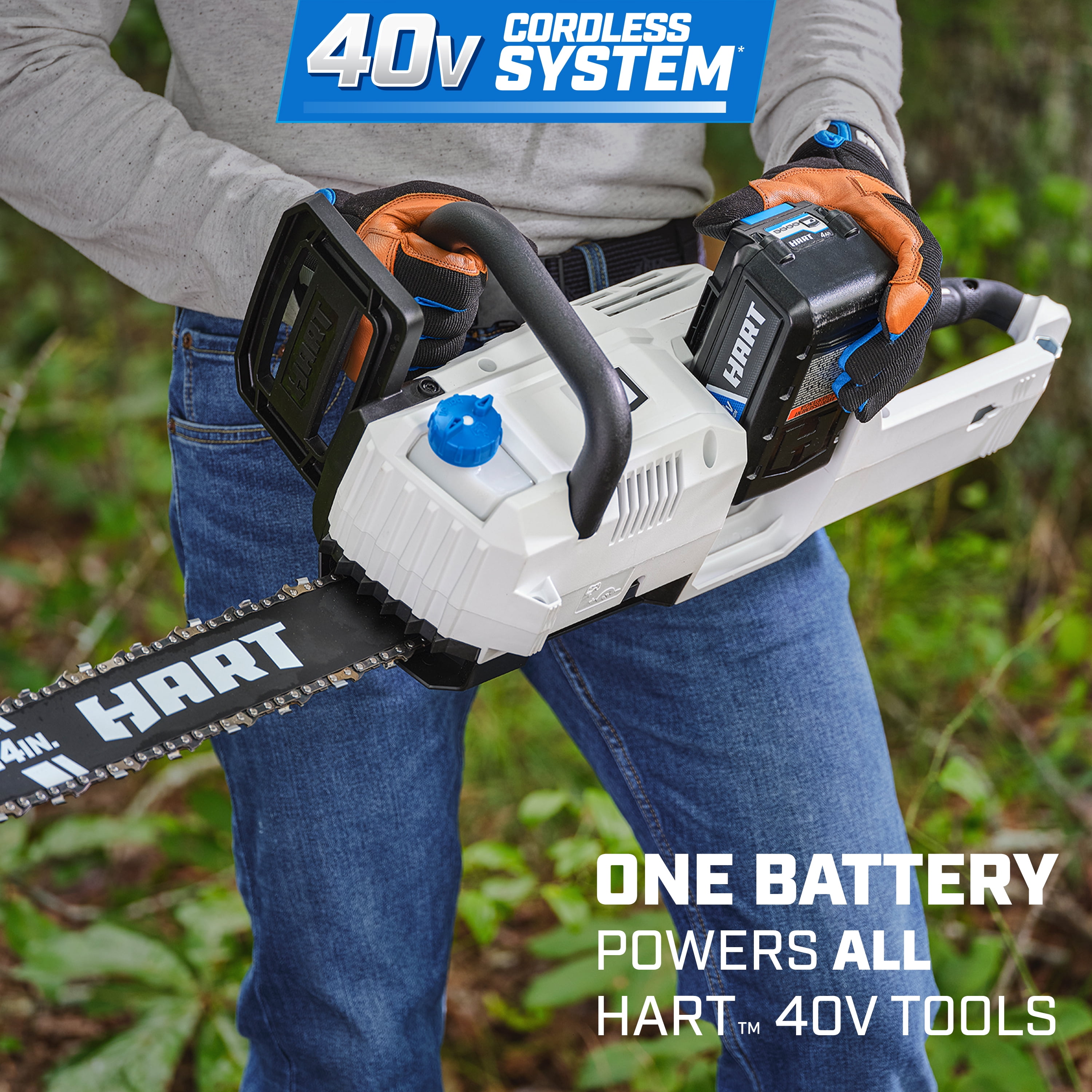 HART 40V Cordless Brushless 14 inch Chainsaw Kit (1) 4.0Ah Lithium-Ion Battery - Image 12