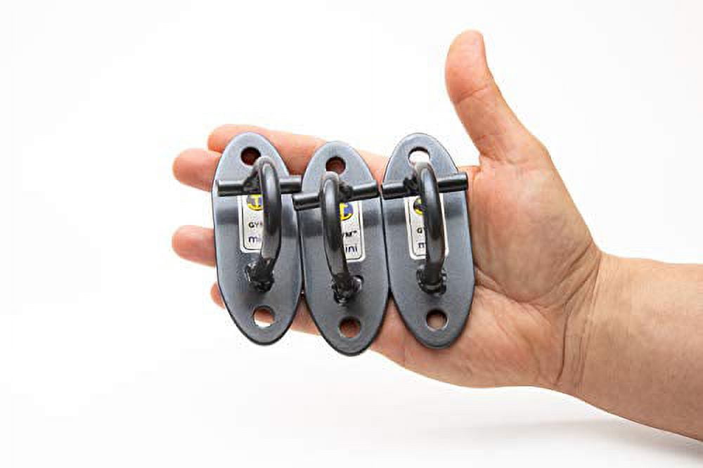 Anchor Gym Set of 3 Mini H1 Workout Wall Mount Solid Steel Anchors - Image 7