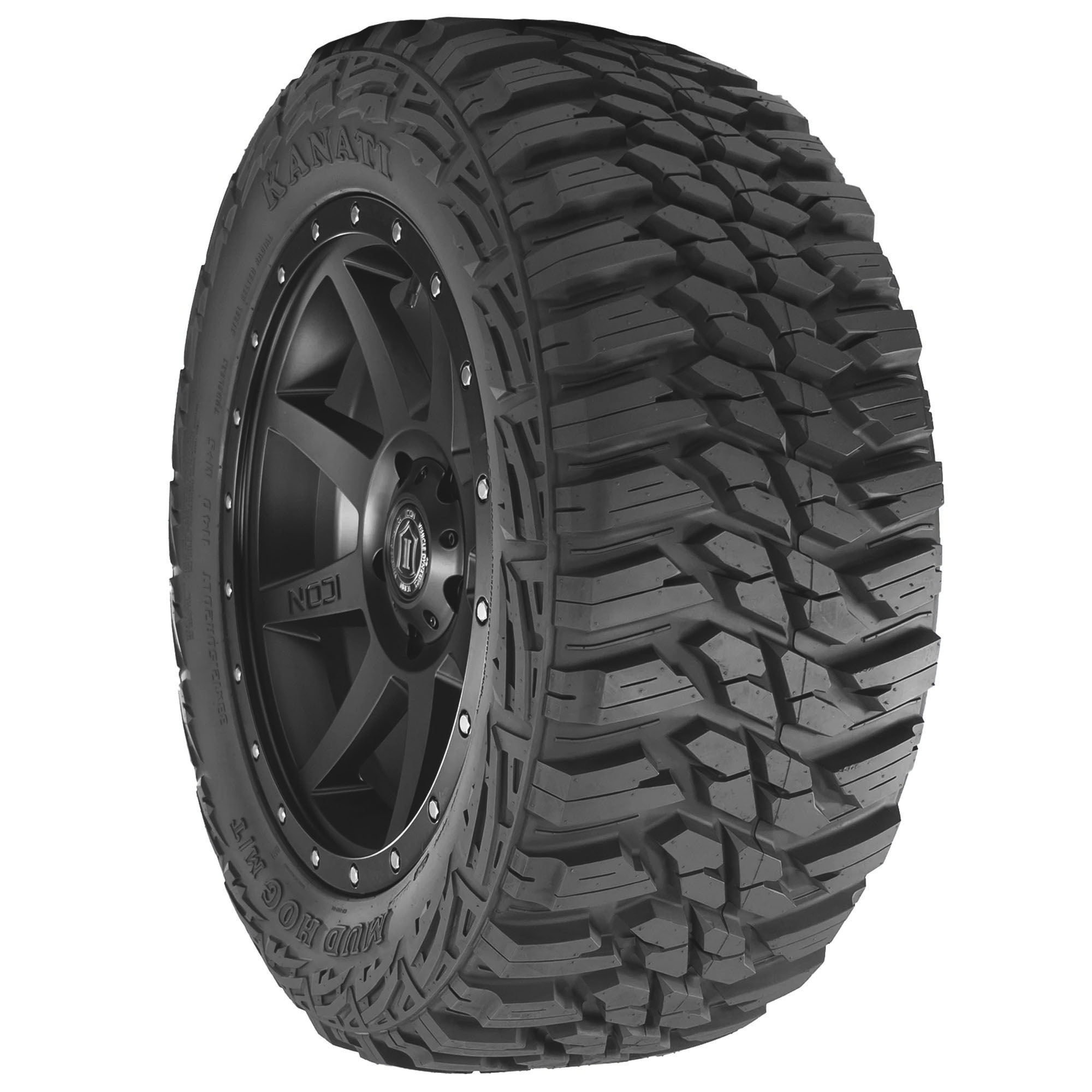 Kanati Mud Hog M/T Mud Terrain LT35X12.50R18 123Q E Light Truck Tire - Image 4