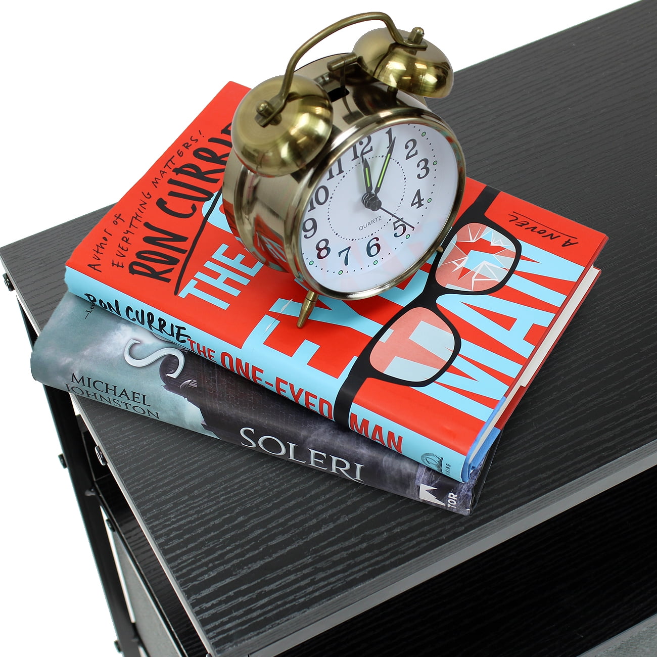 Sorbus Dresser Drawers TV Table Stand- Furniture Storage Chest Tower Unit for Bedroom, Hallway, Closet, Office Organization - Steel Frame, Wood Top, Easy Pull Fabric Bins (Black) - Image 8