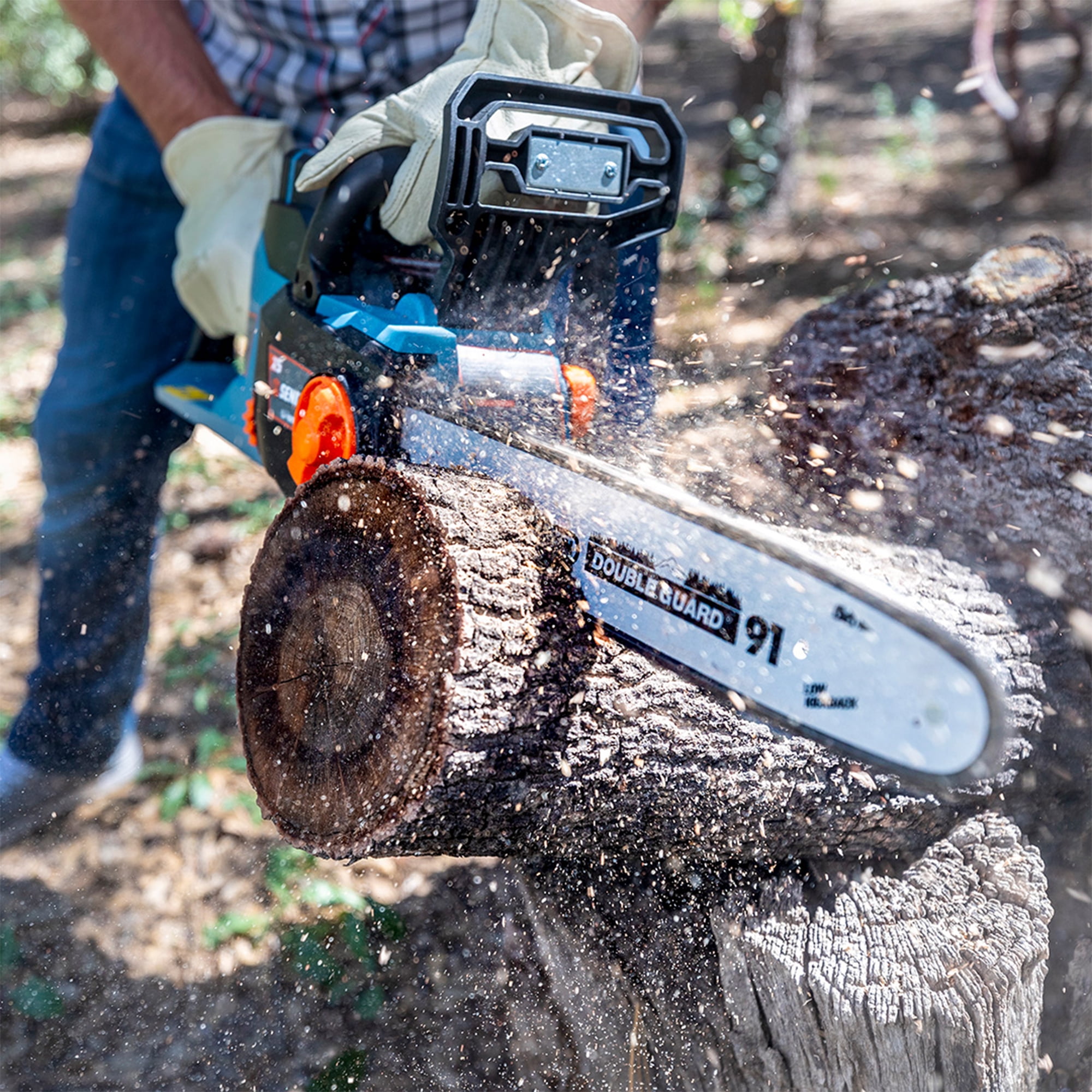 SENIX 58V Cordless Brushless Chainsaw, 14-inch Oregon Bar and Chain ,Tool Only, CSX5-M-0 - Image 3