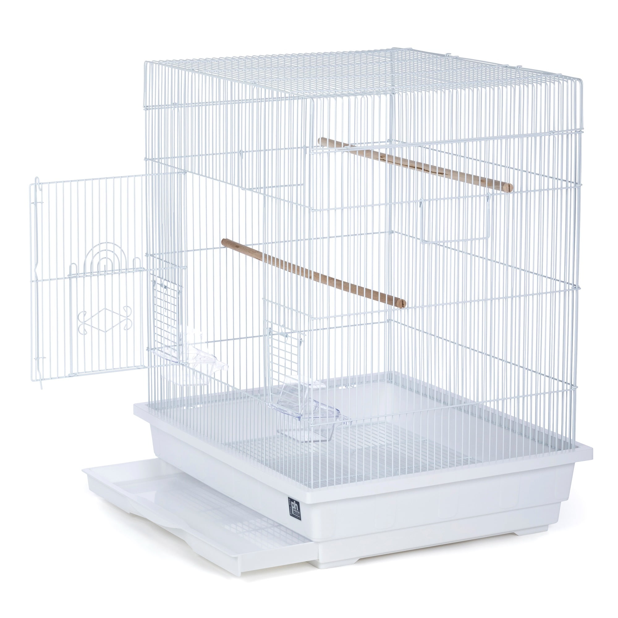 Prevue Pet Products Keet/Tiel Square Roof Bird Cage - White SP25212W/W - Image 8