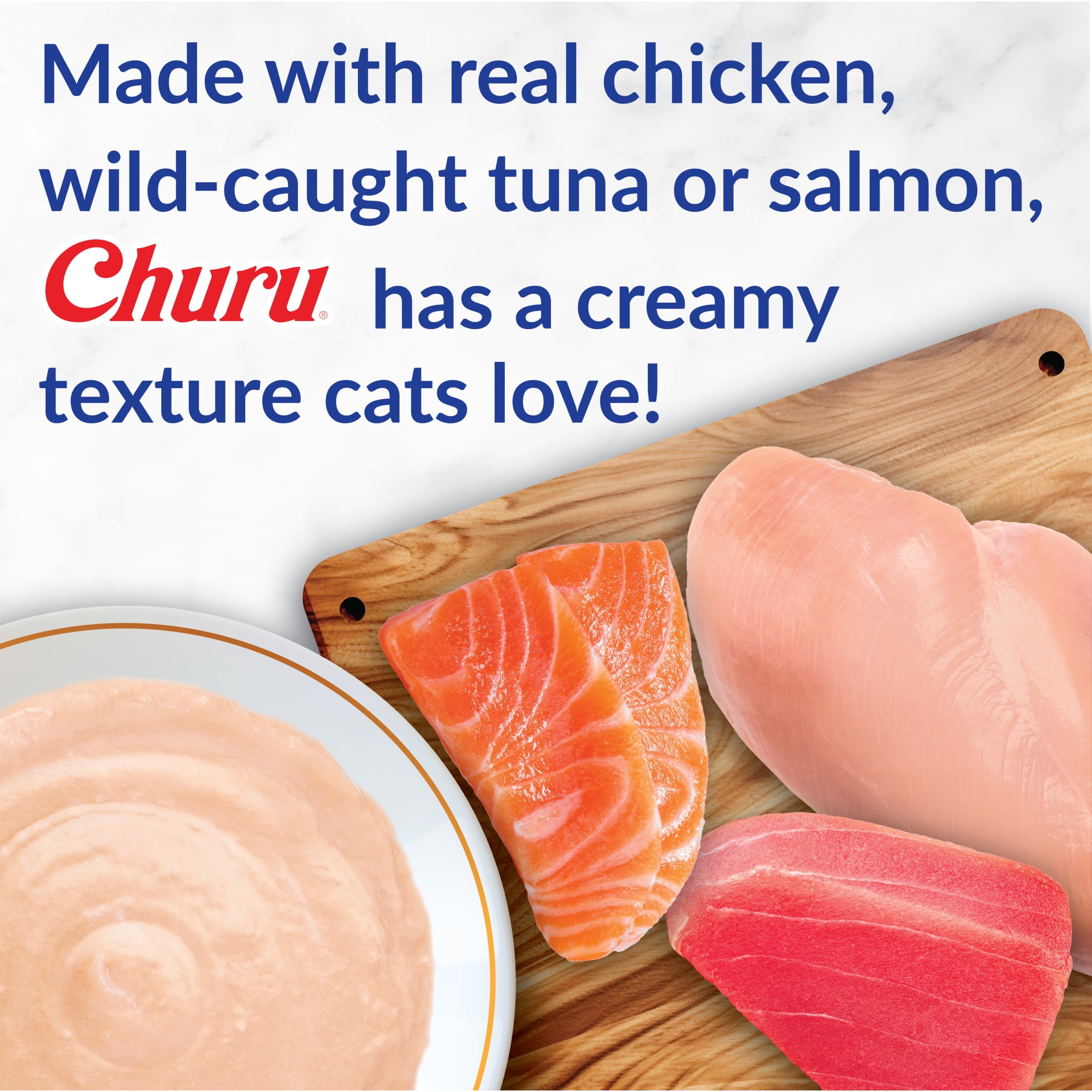 INABA Churu Cat Treats, Lickable, Squeezable Creamy Purée with Vitamin E, 0.5 Ounces per Tube, 120 Tubes Total, Tuna Variety - Image 4