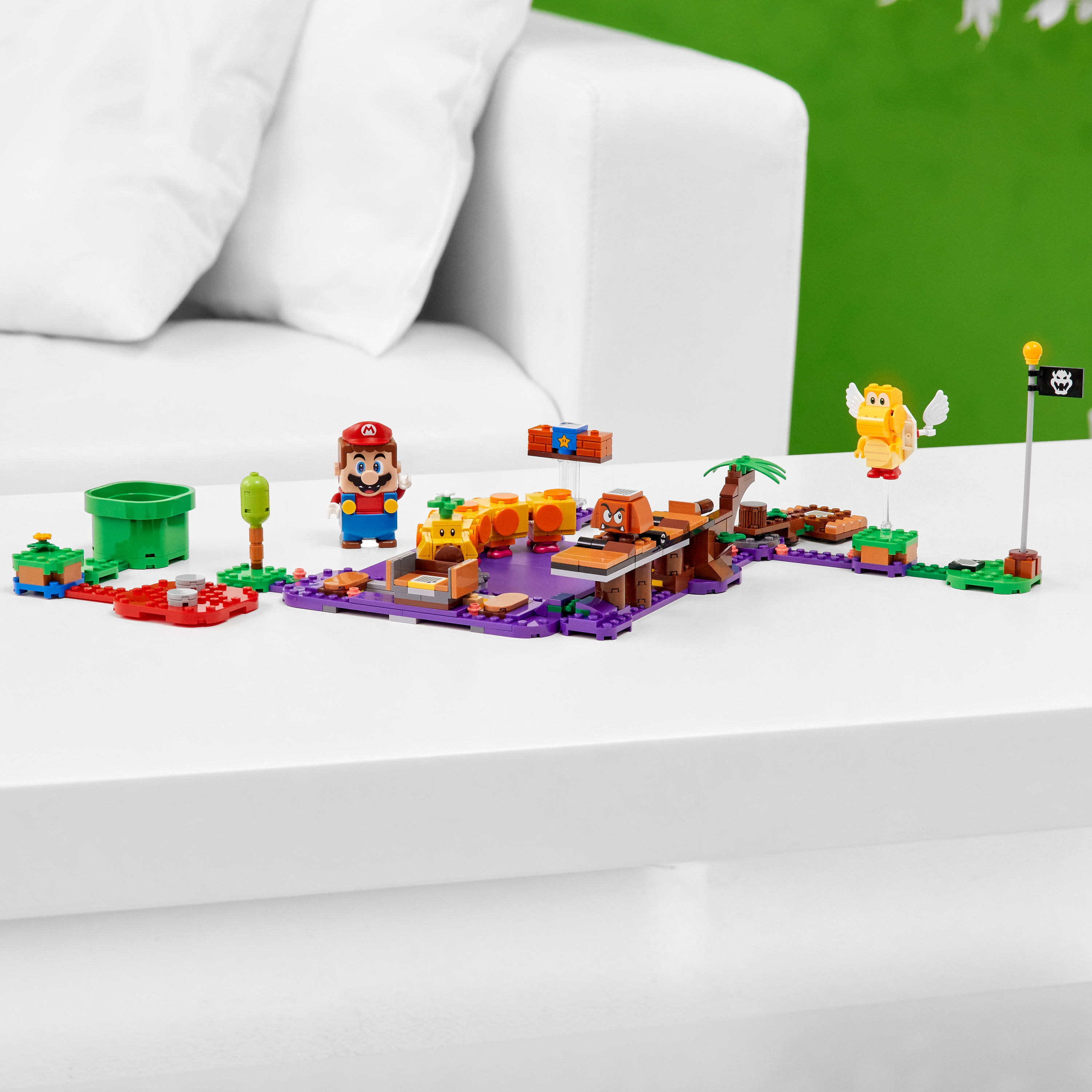 LEGO Super Mario Wiggler’s Poison Swamp Expansion Set 71383; Unique Gift Playset for Kids (374 Pieces) - Image 7